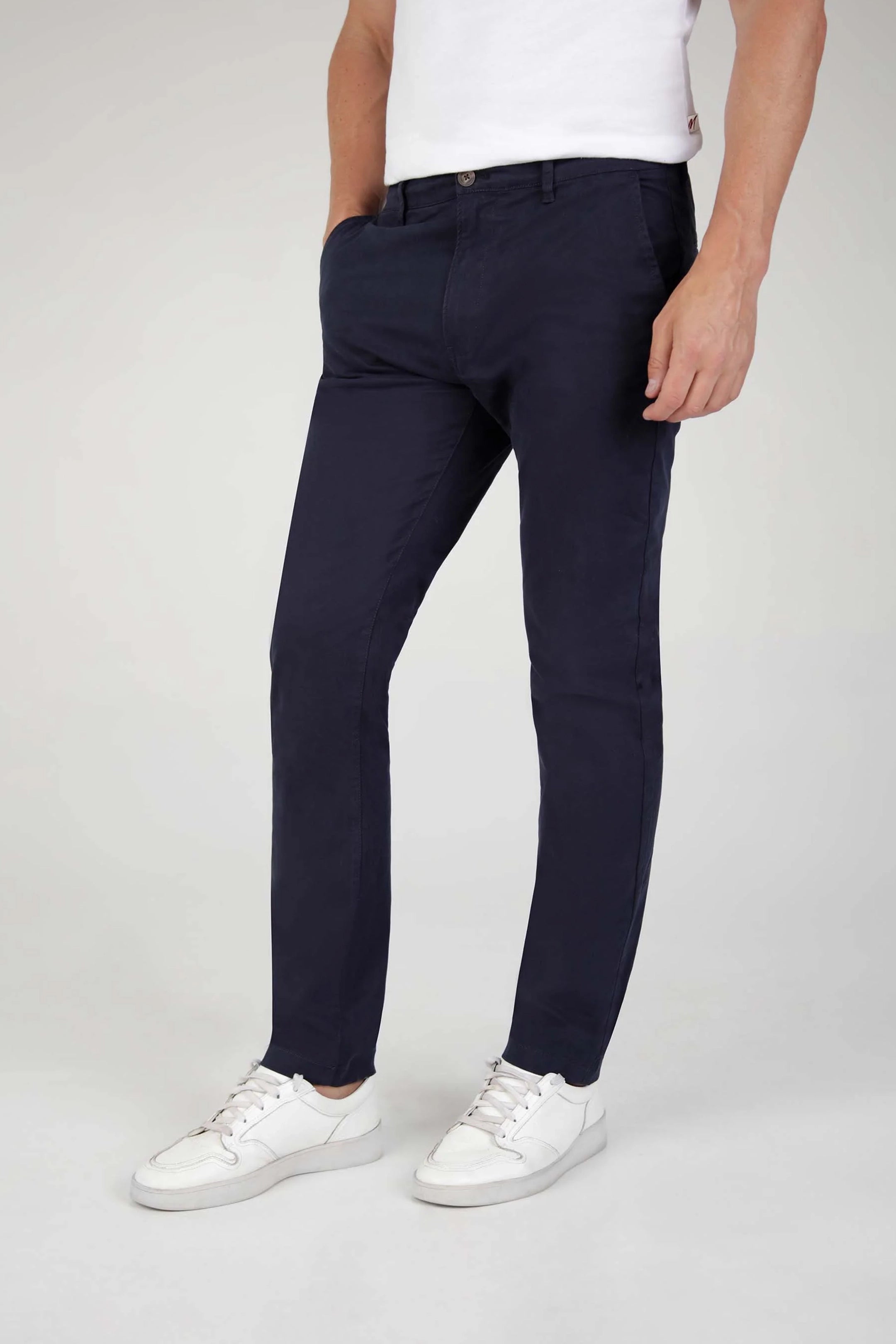 Mish Mash Tapered Fit Bromley Navy Chinos