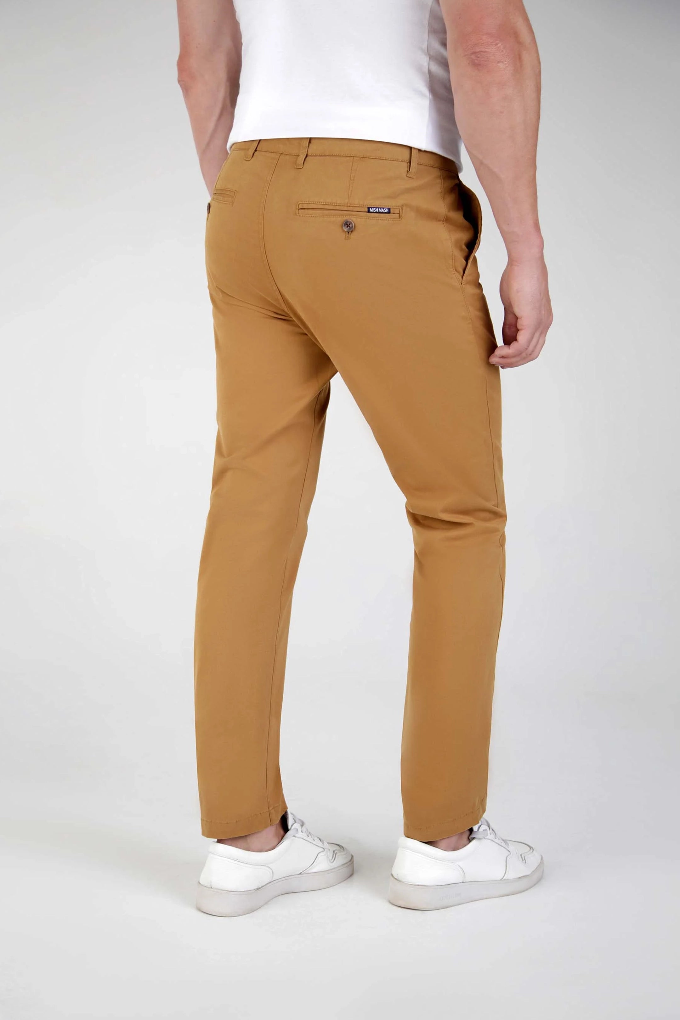 Mish Mash Tapered Fit Bromley Tobacco Chinos