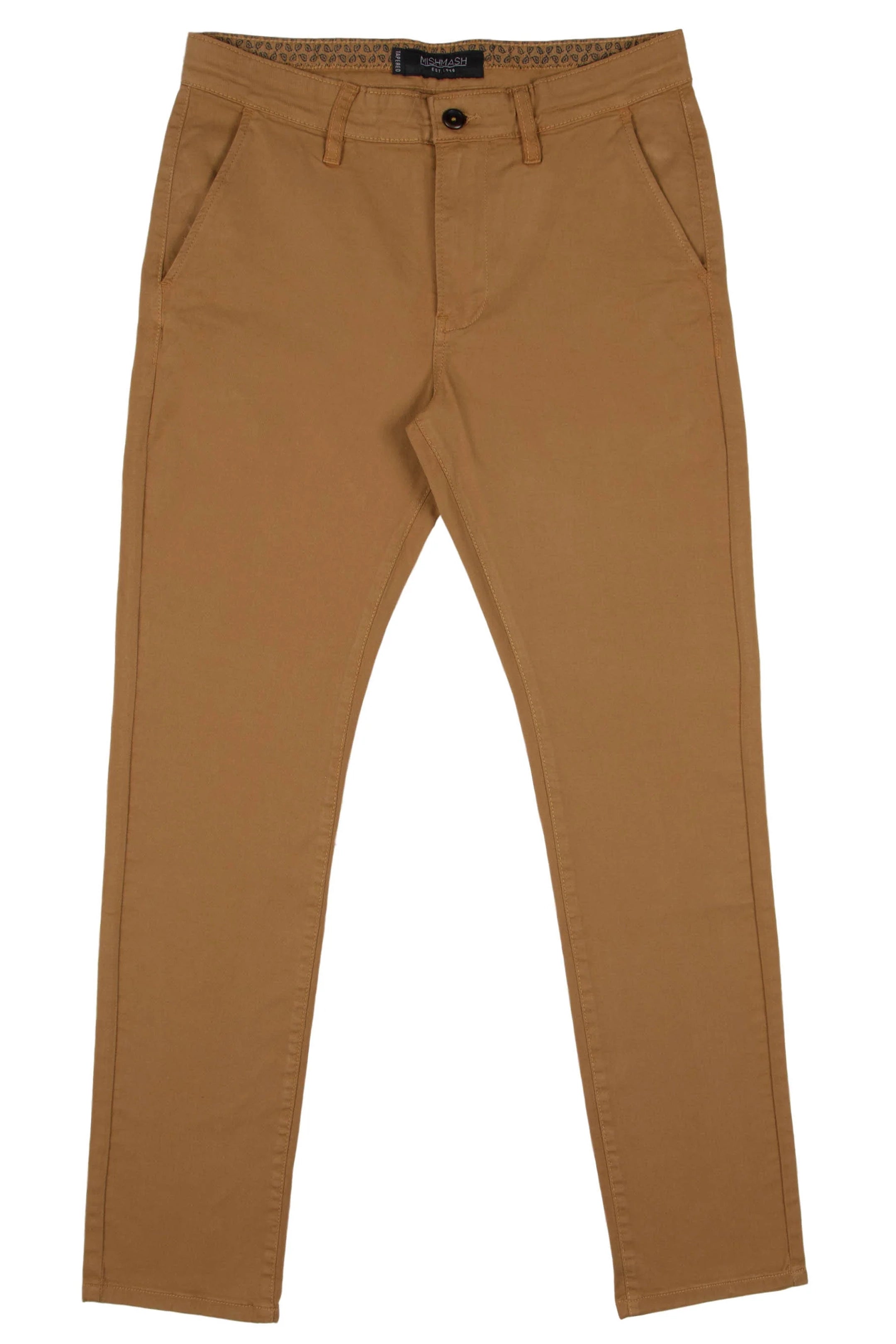 Mish Mash Tapered Fit Bromley Tobacco Chinos