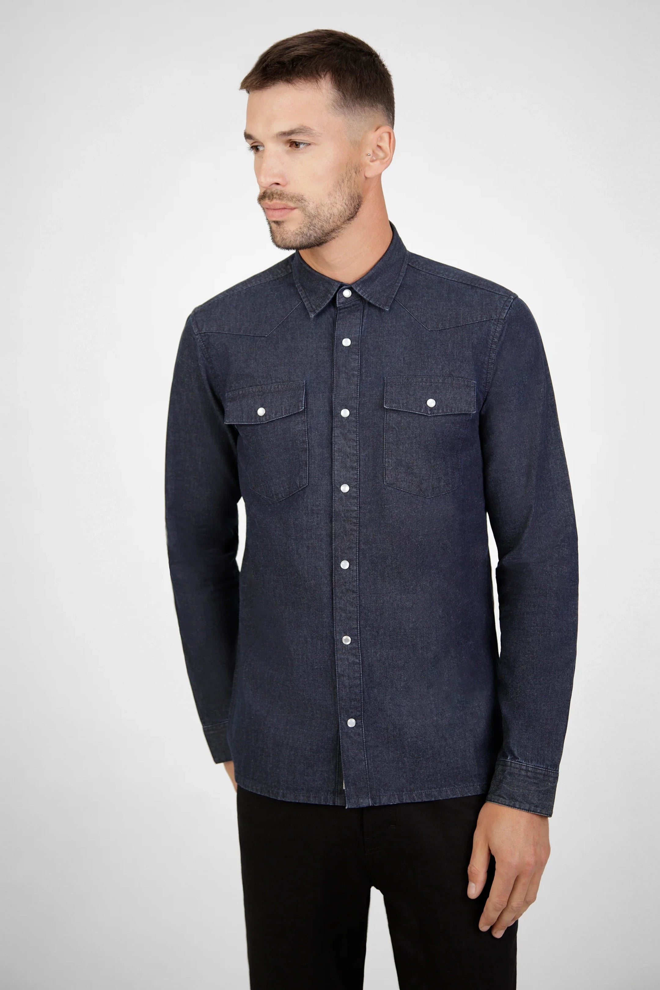 Mish Mash Ranch Dark Denim Shirt