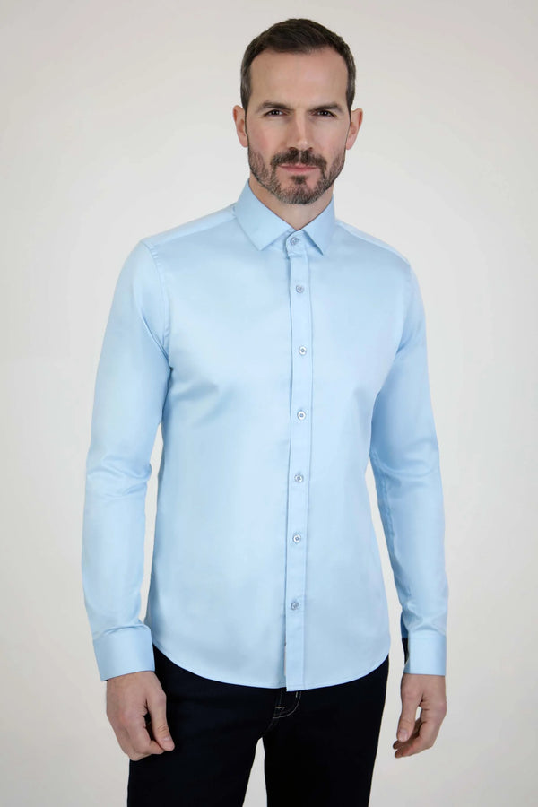 Mish Mash Rosewood Sky Stretch Shirt