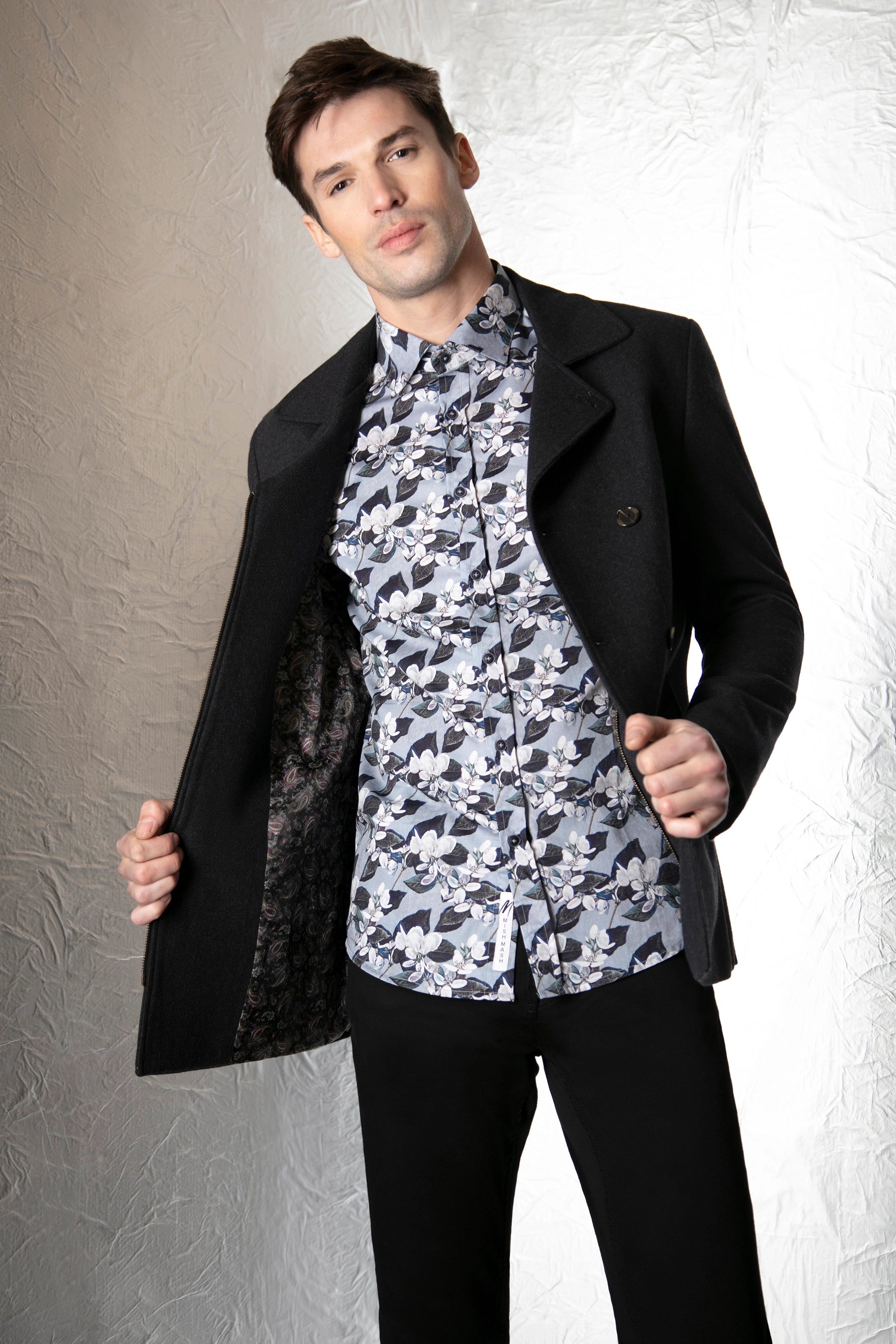 Mish Mash Wild Navy Shirt