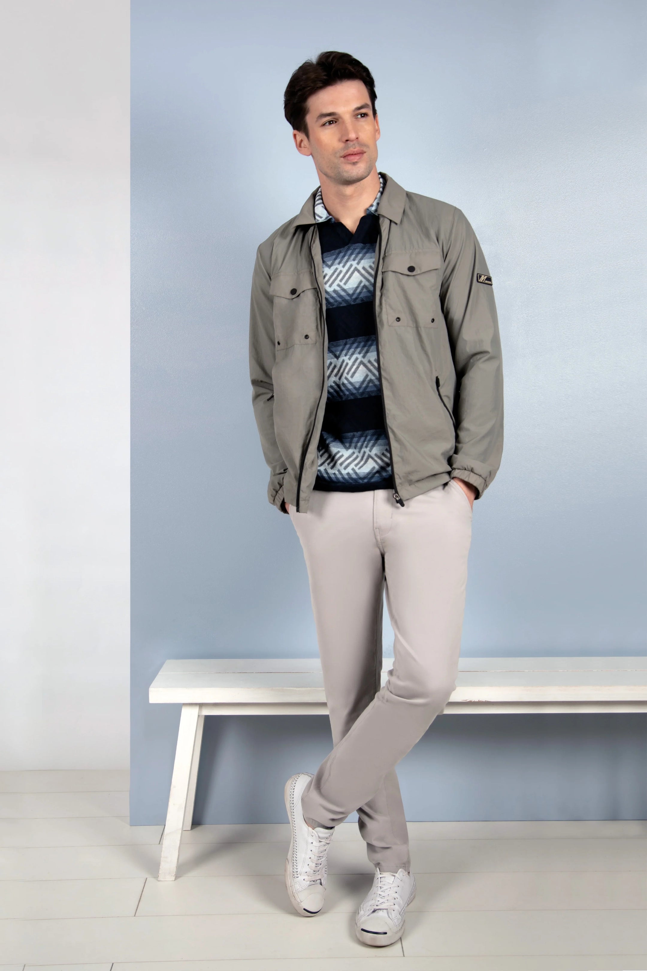 Mish Mash Vantage Light Grey Jacket