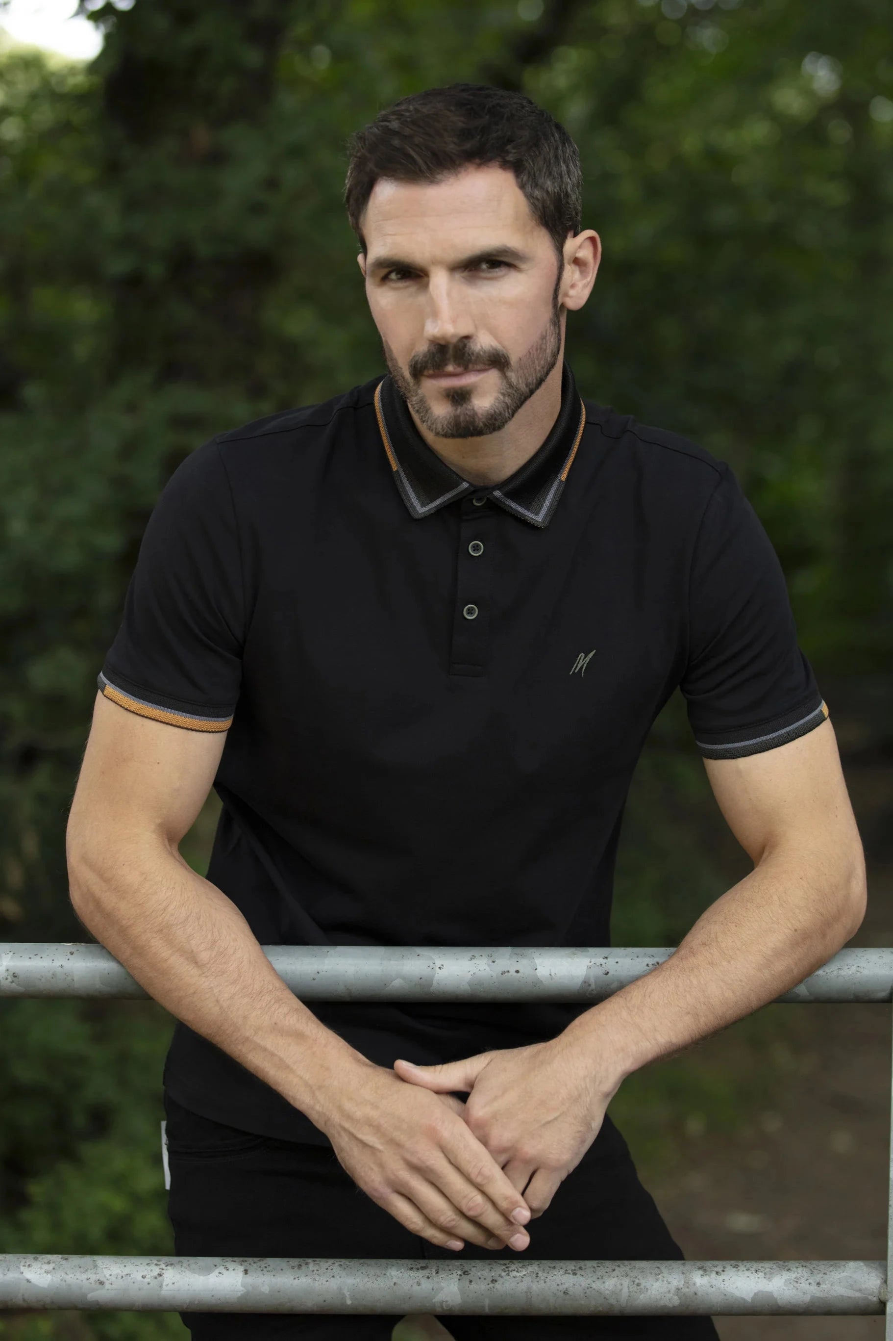 Mish Mash Carlo Black Jersey Polo