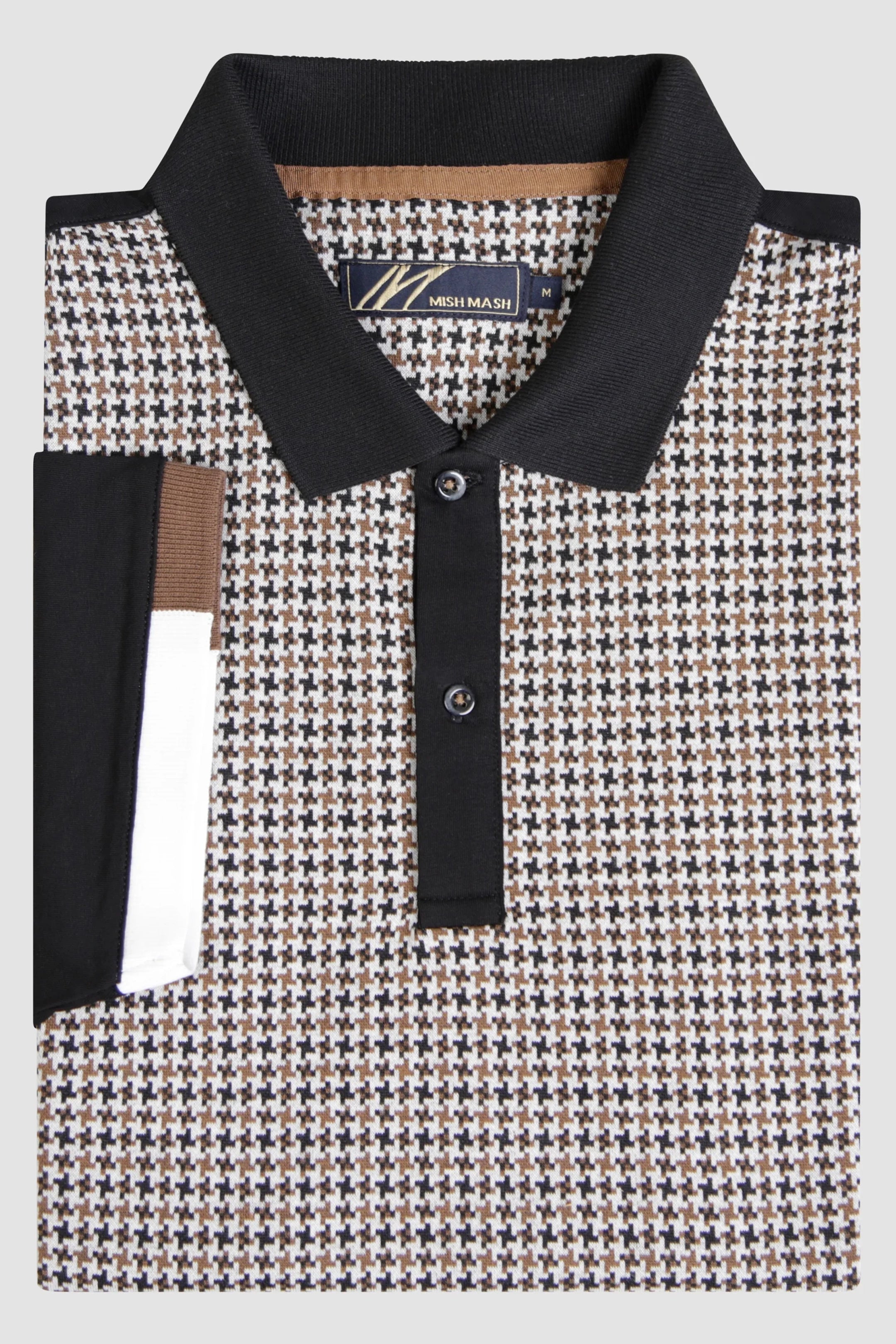 Mish Mash Diablo Black & Rust Polo