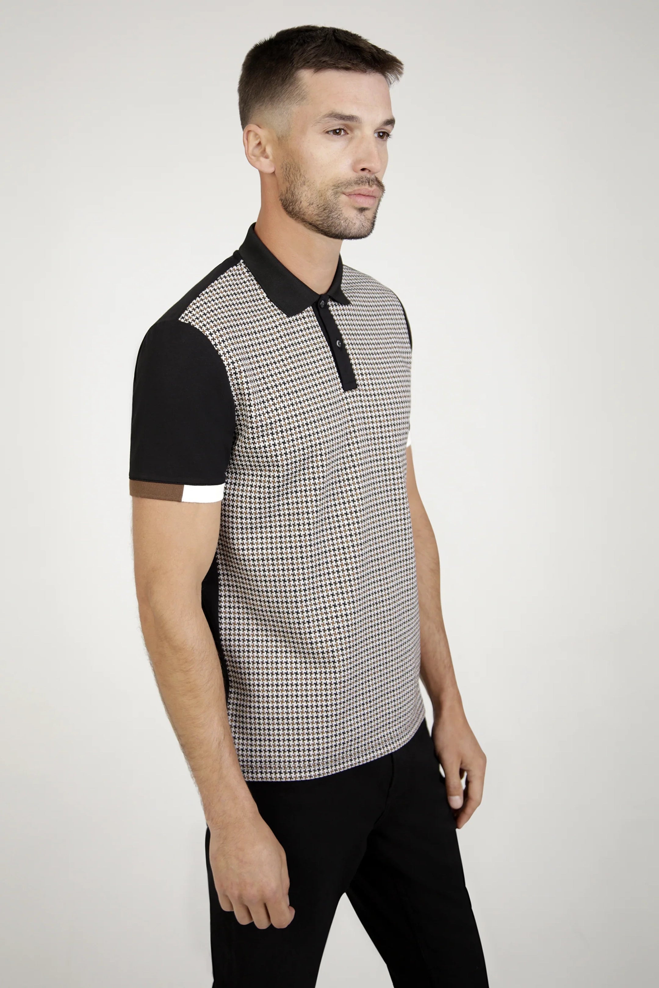 Mish Mash Diablo Black & Rust Polo