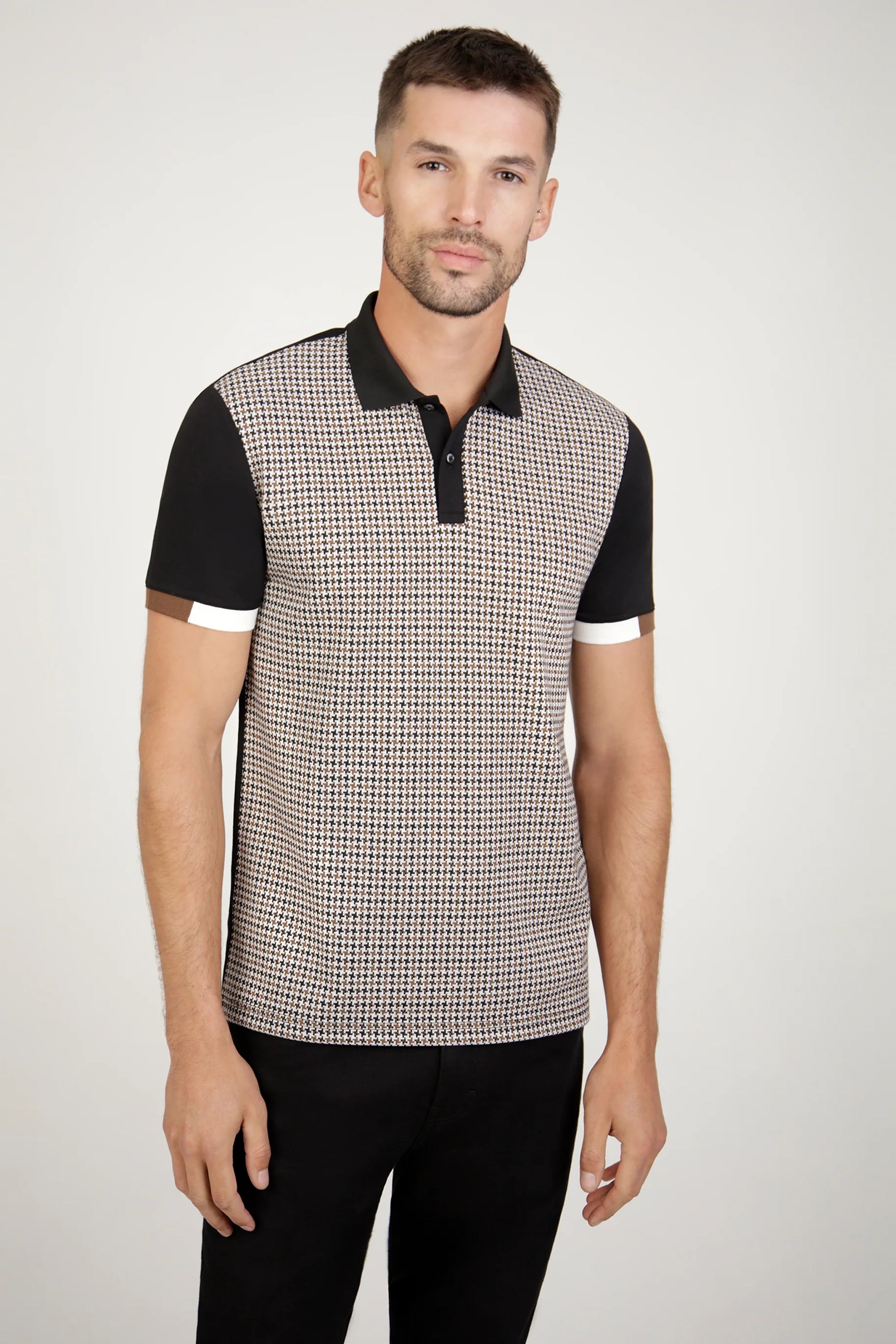 Mish Mash Diablo Black & Rust Polo