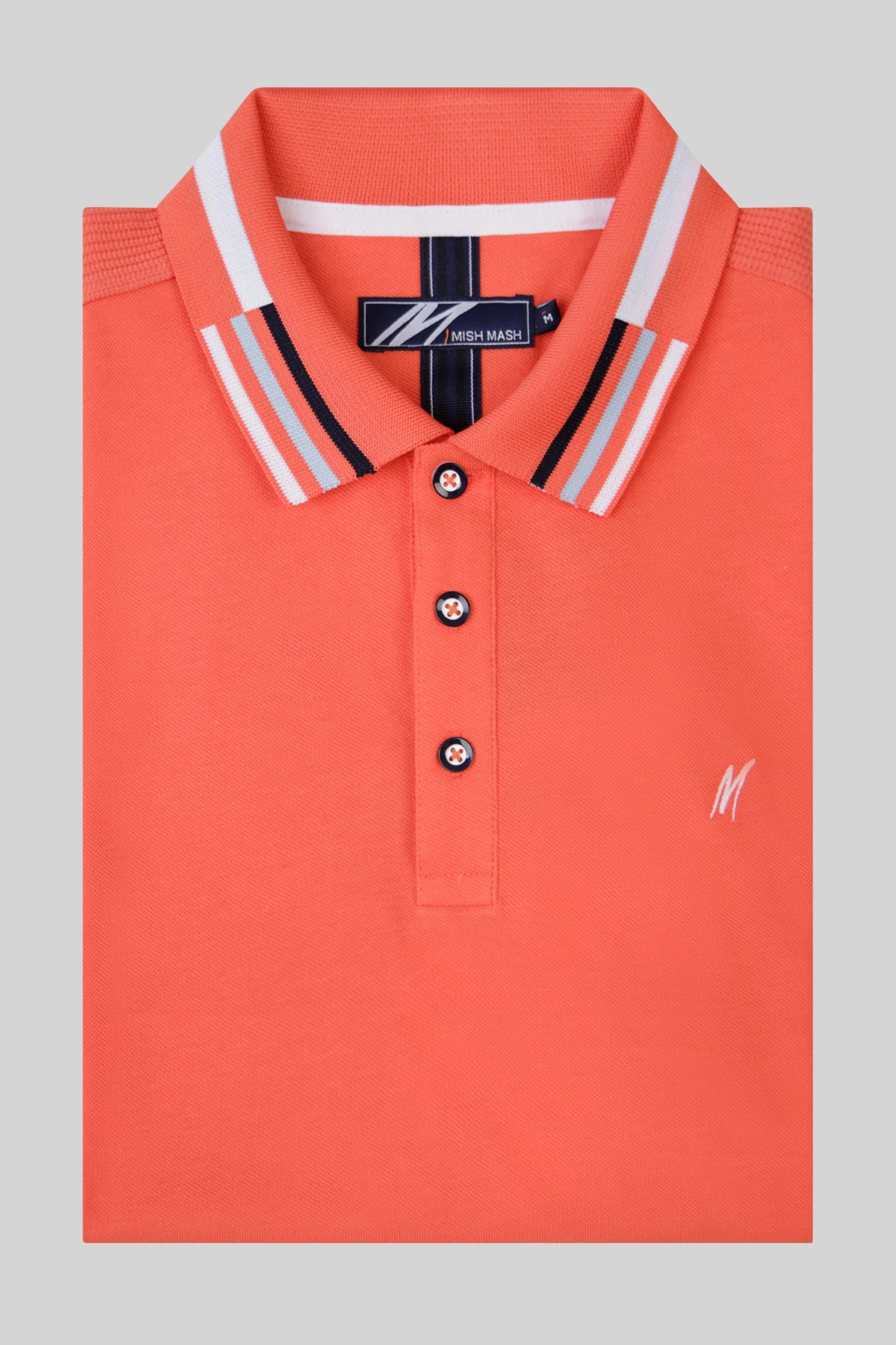 Mish Mash Finn Light Coral Polo Shirt