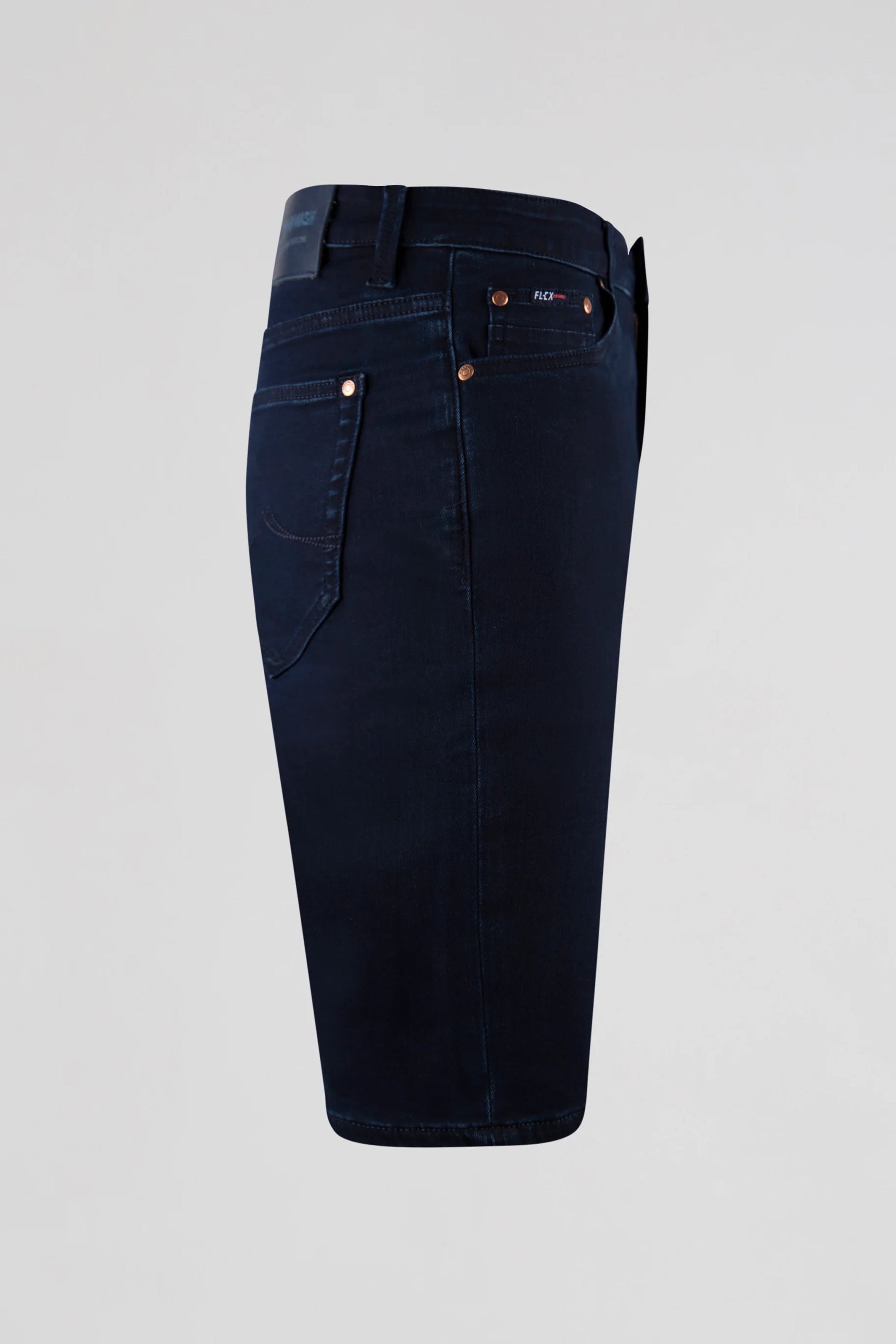 Mish Mash Flex Active Blue Black Denim Short