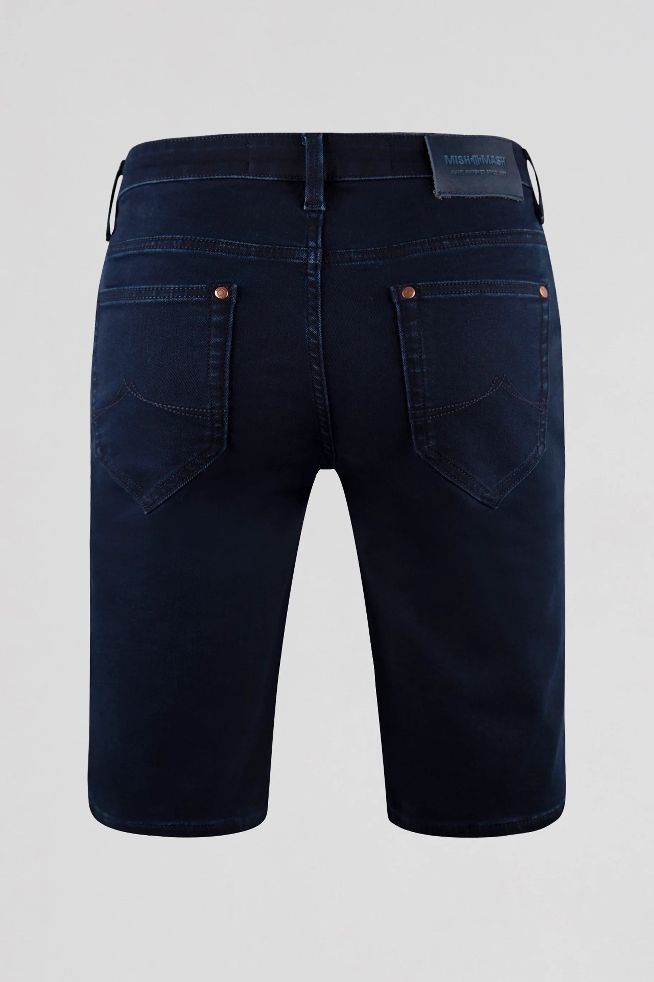 Mish Mash Flex Active Blue Black Denim Short