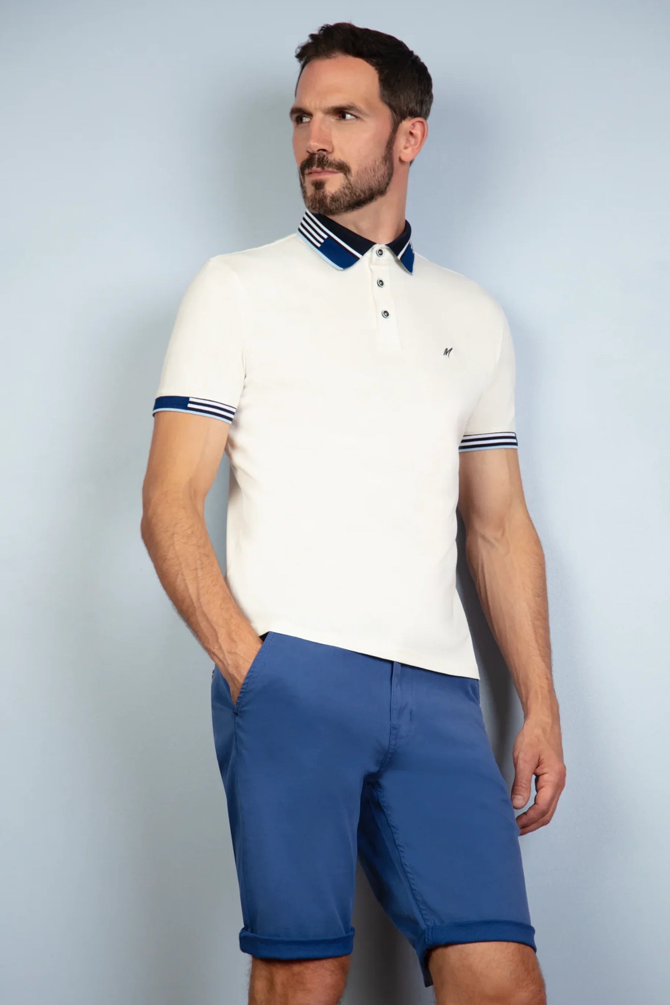 Mish Mash Royal Mid Stretch Weymouth Chino Shorts