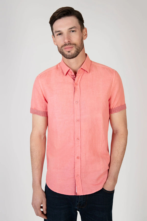 Mish Mash Soft Red Current Short Sleeve Shirt
