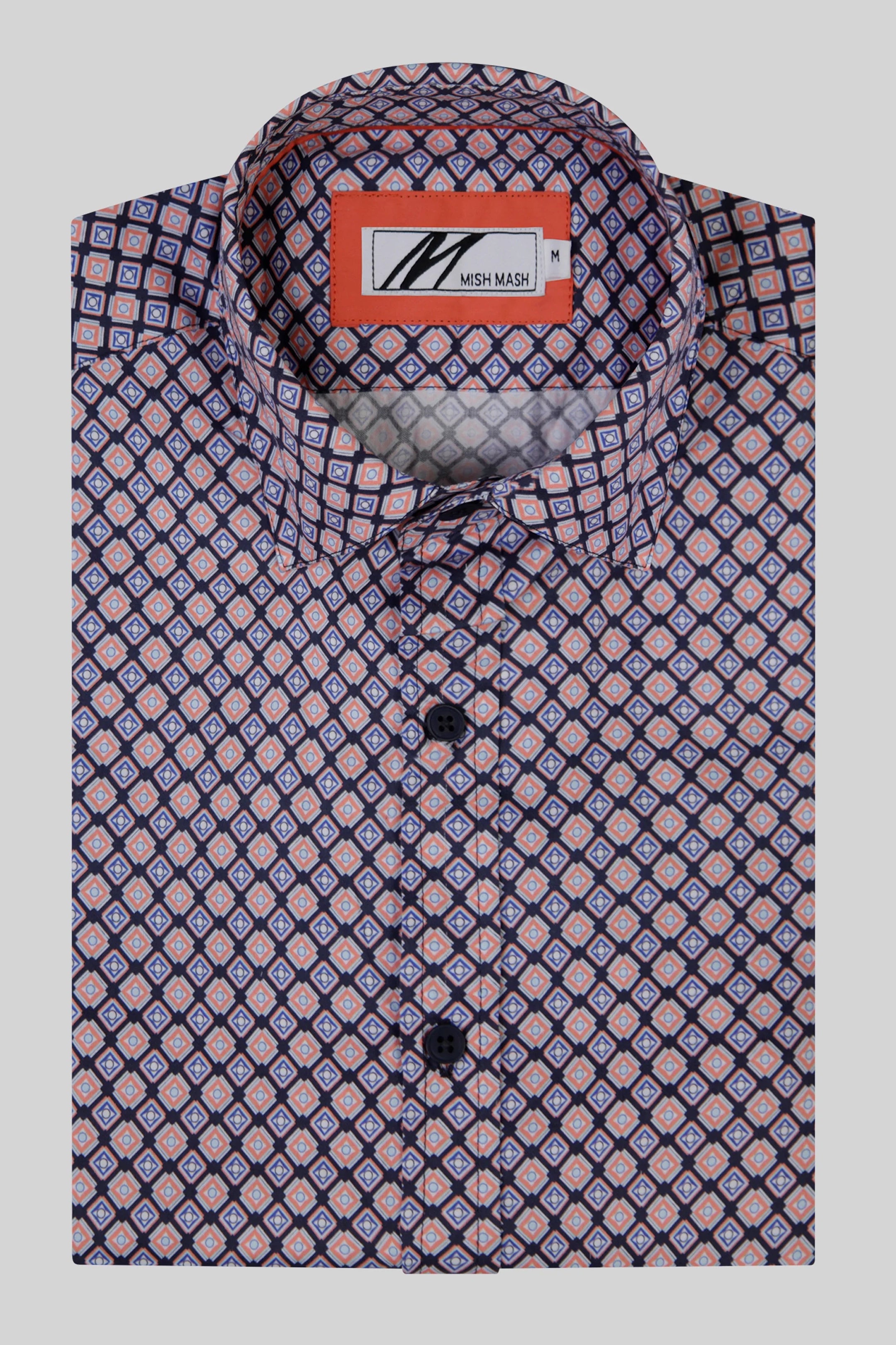 Mish Mash Milan Navy Short Sleeve Shirt