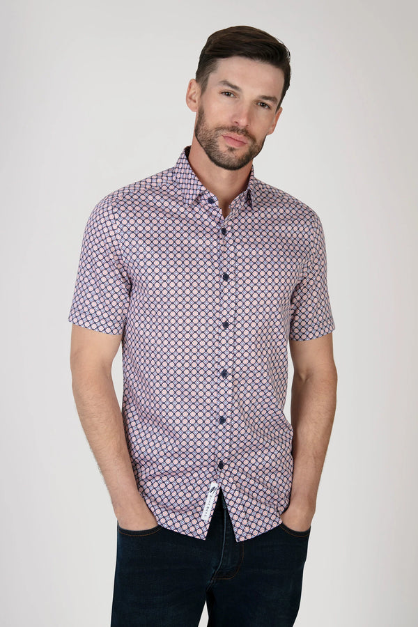 Mish Mash Milan Navy Short Sleeve Shirt