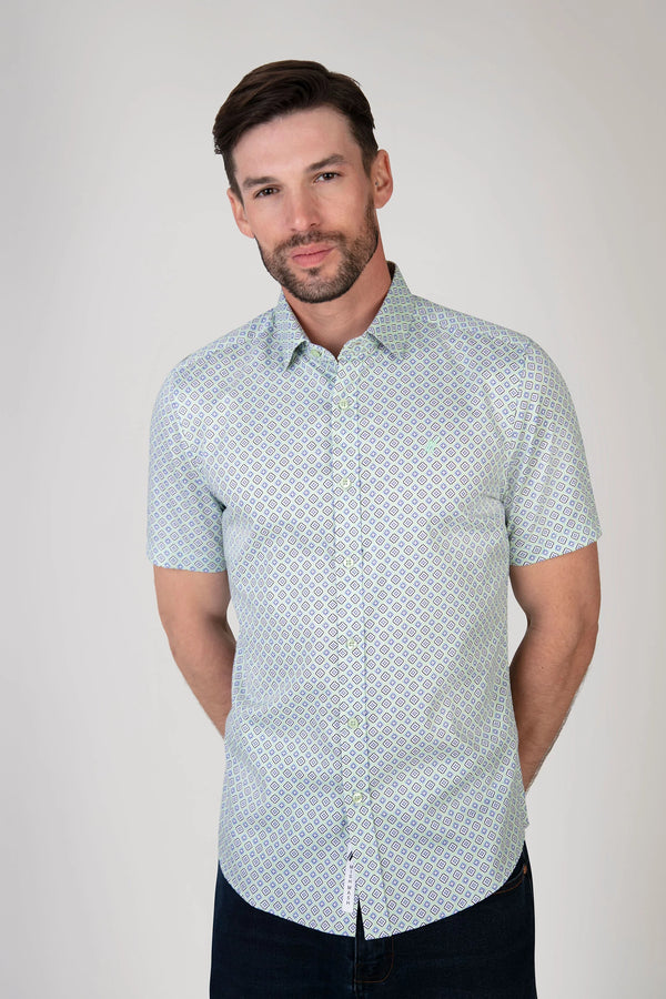 Mish Mash Milan Pistachio Short Sleeve Shirt