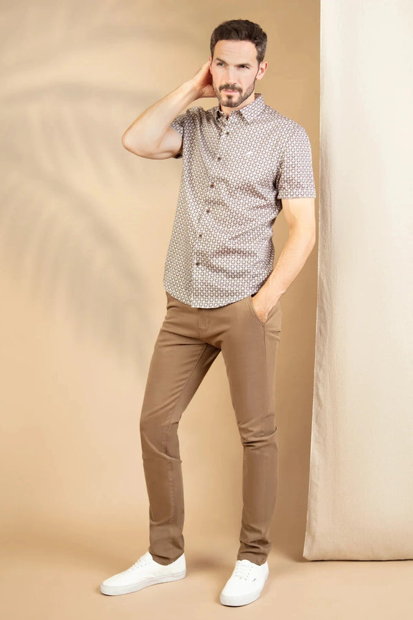 Mish Mash Shoal Gardenia Short Sleeve Shirt