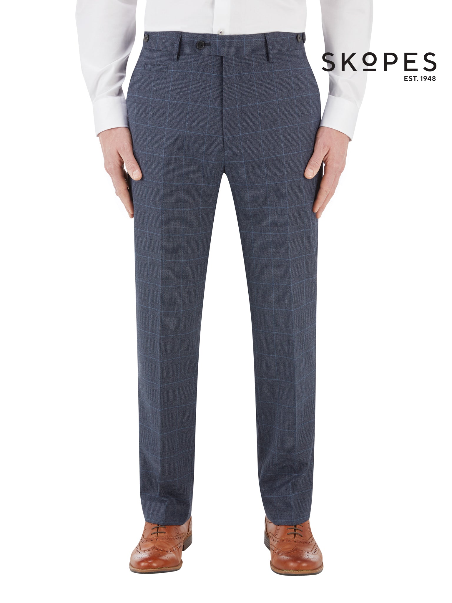 Anello Suit Blue Check
