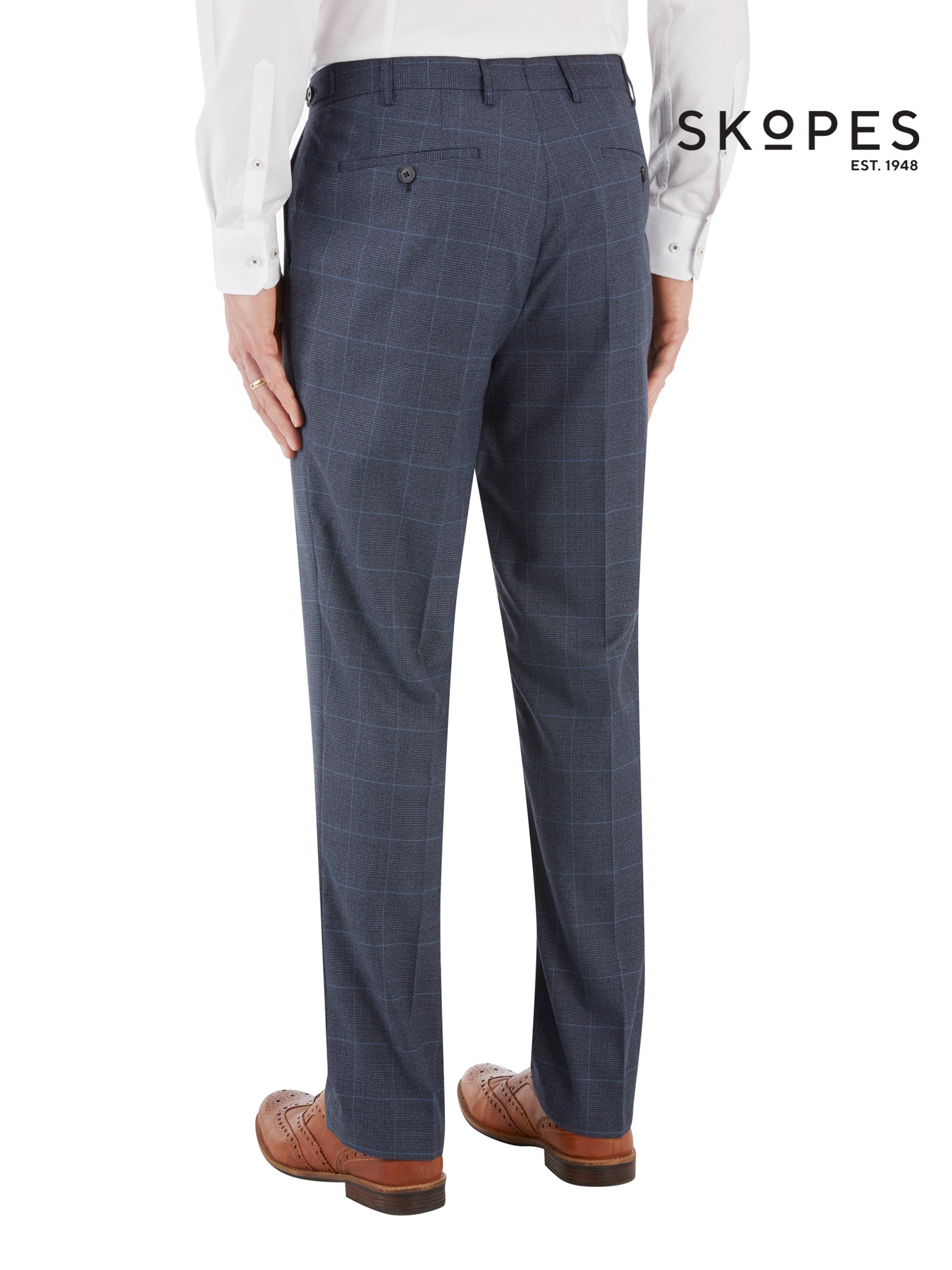 Anello Suit Blue Check