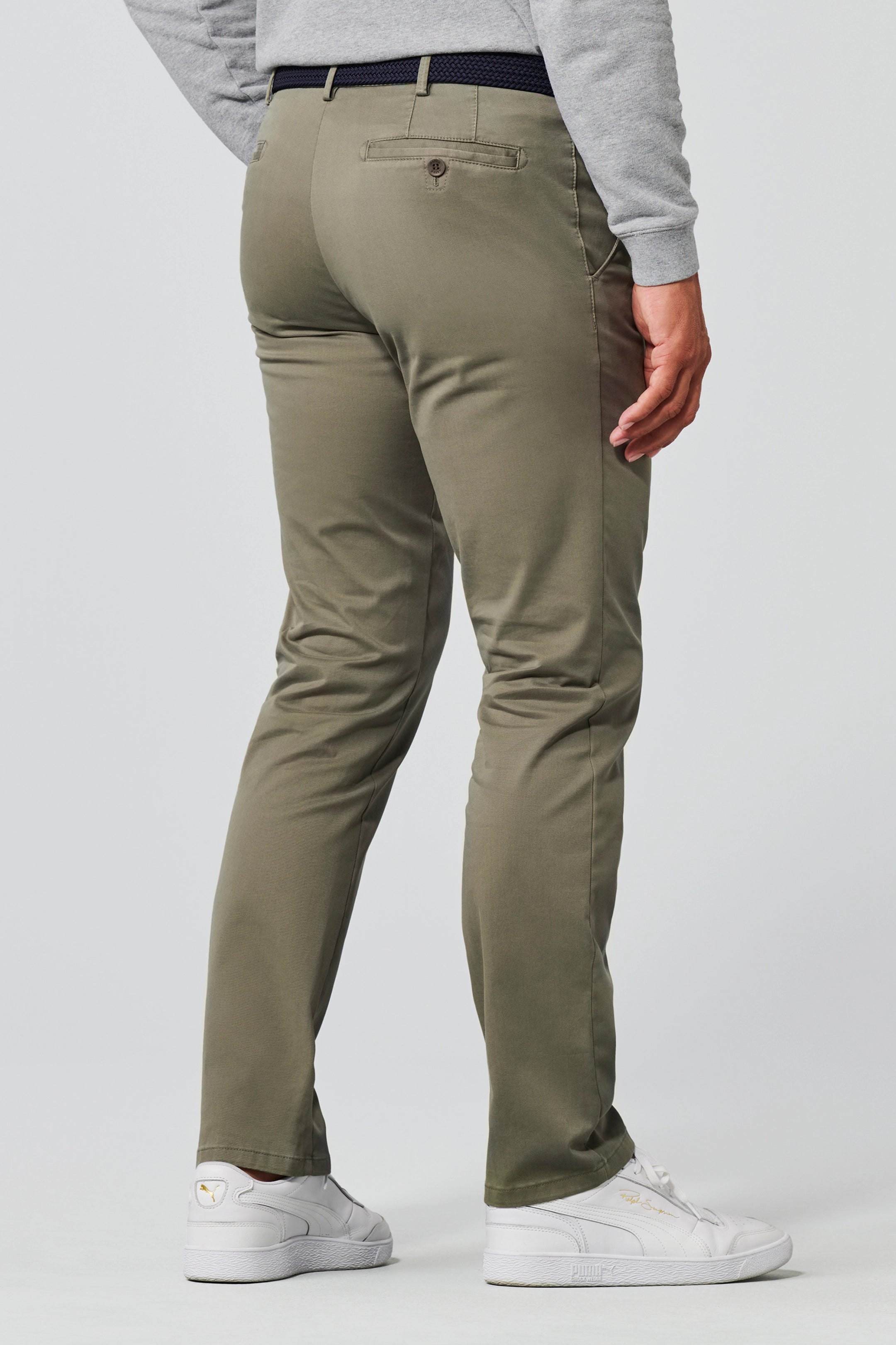 Meyer Olive Roma Regular Fair Chinos