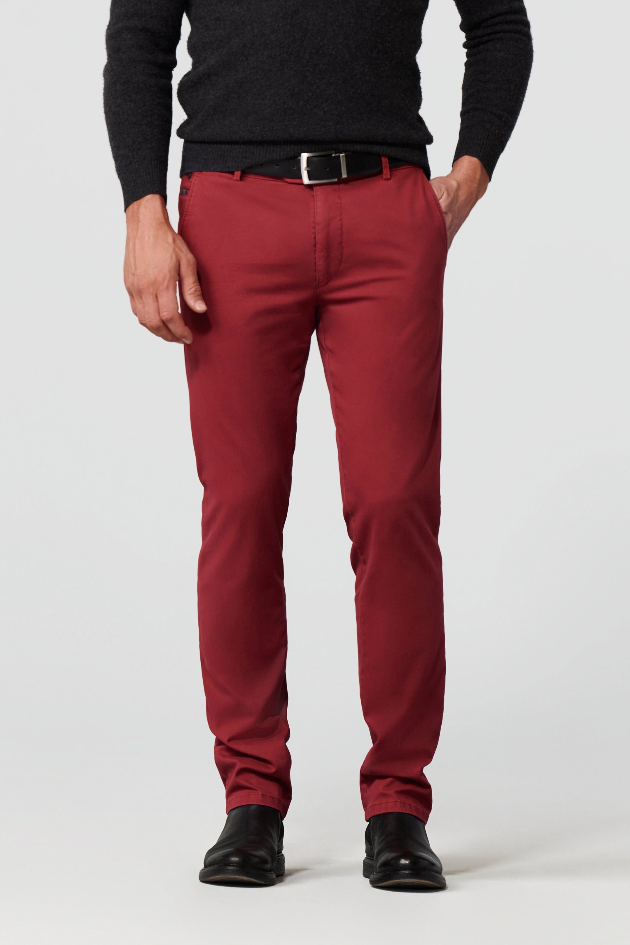 Meyer Red Roma Cotton Chinos