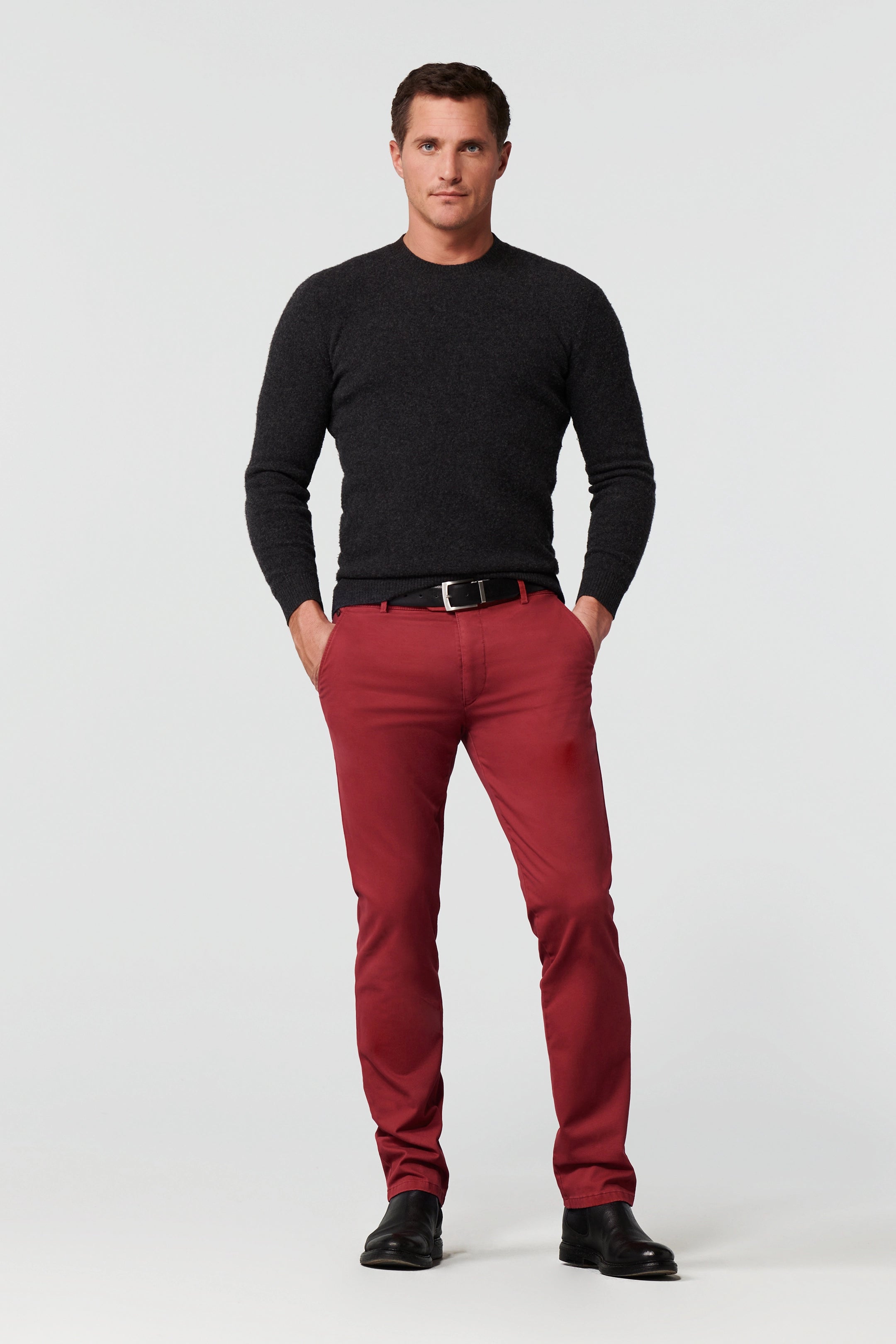 Meyer Red Roma Cotton Chinos