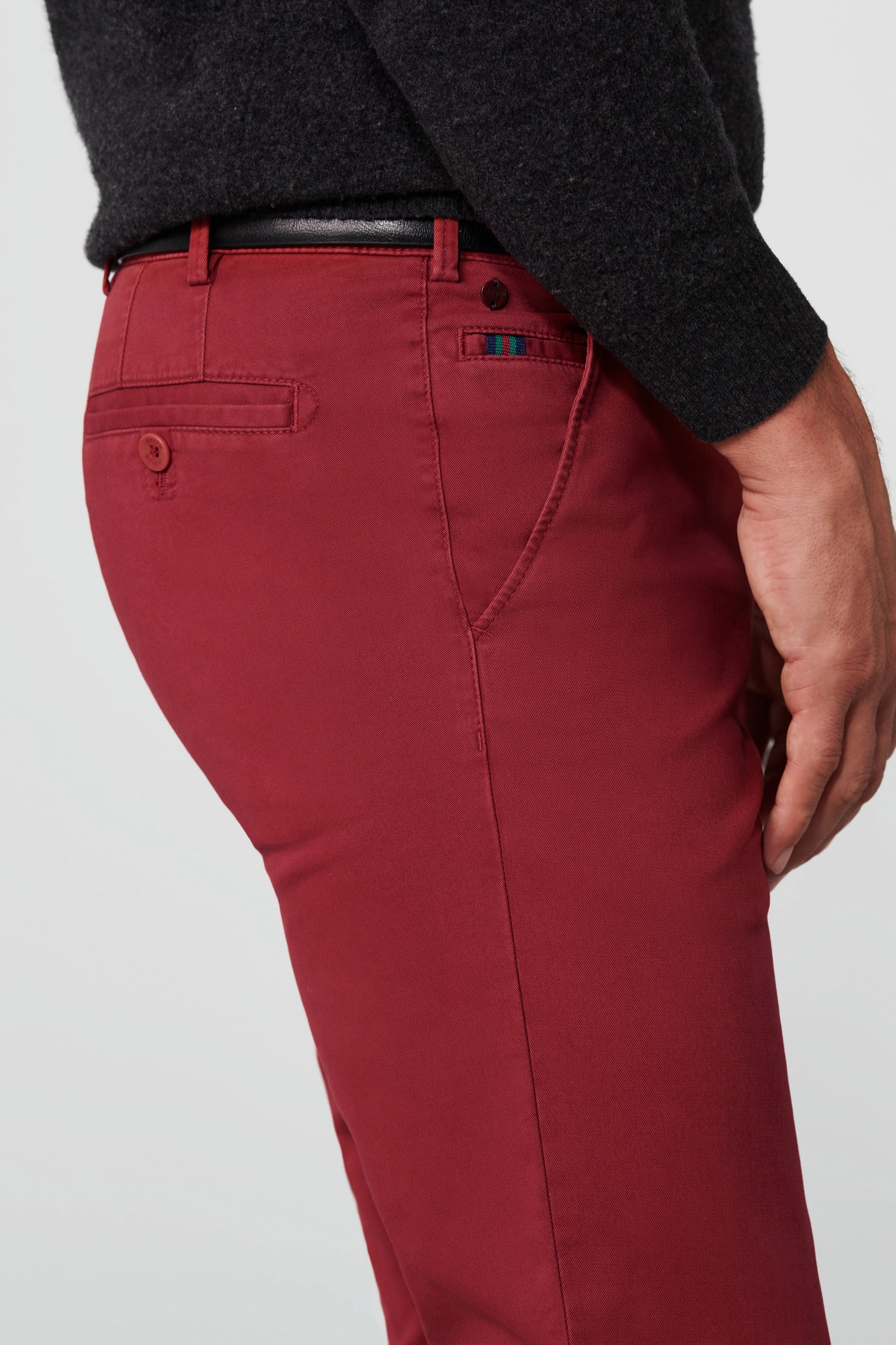 Meyer Red Roma Cotton Chinos