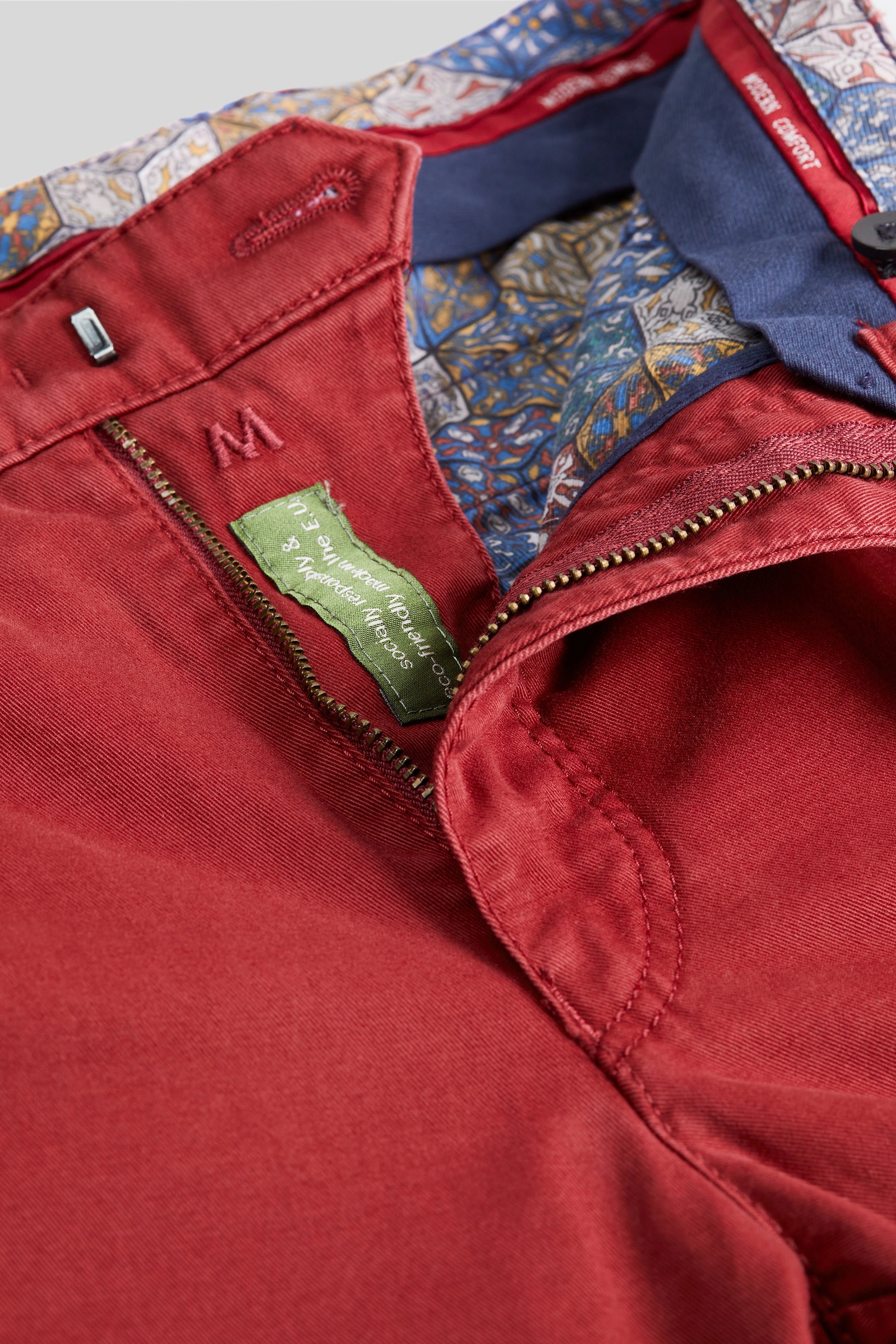 Meyer Red Roma Cotton Chinos