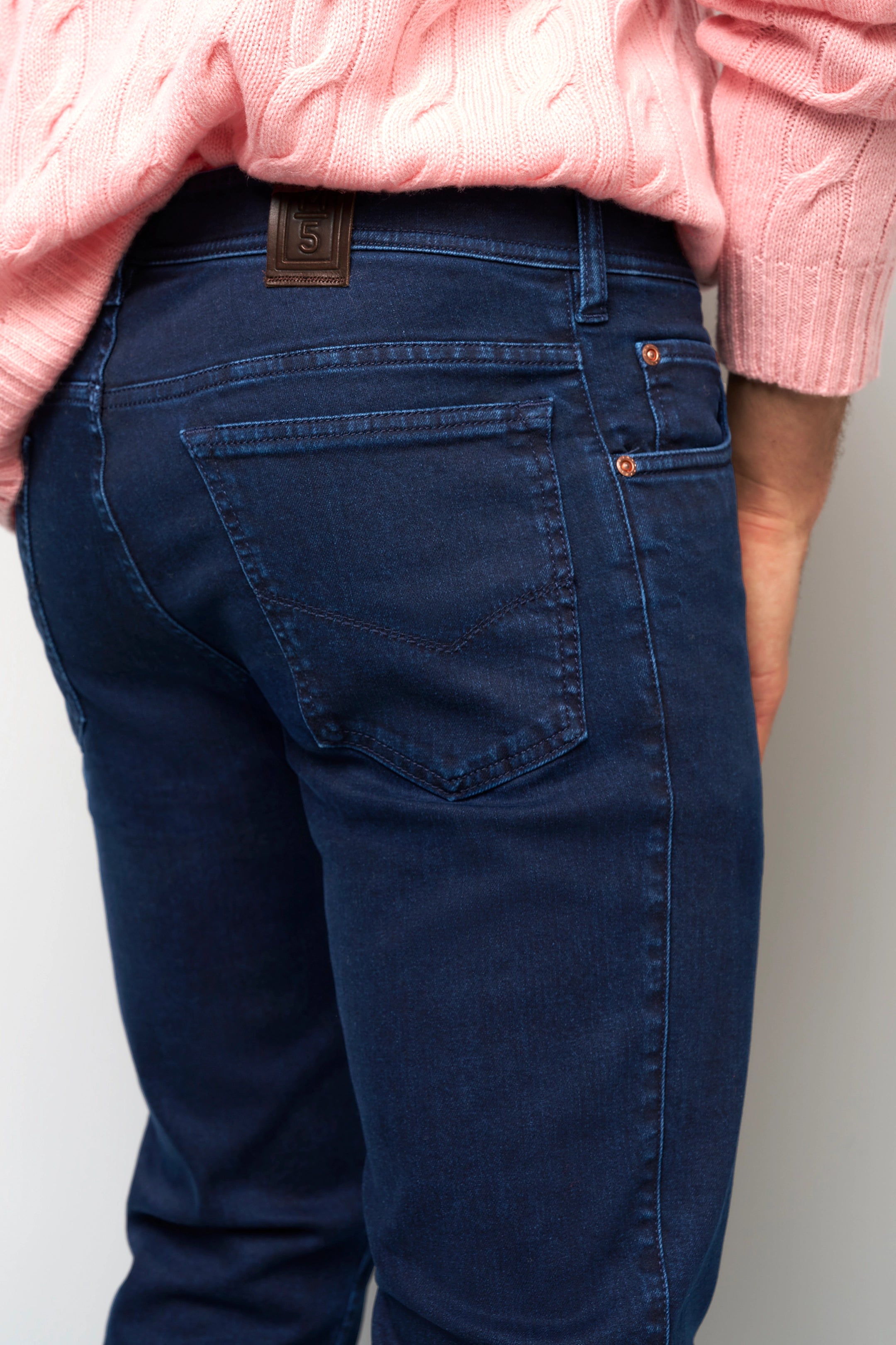 Meyer Marine Blue M5 Five Modern Fit Jeans