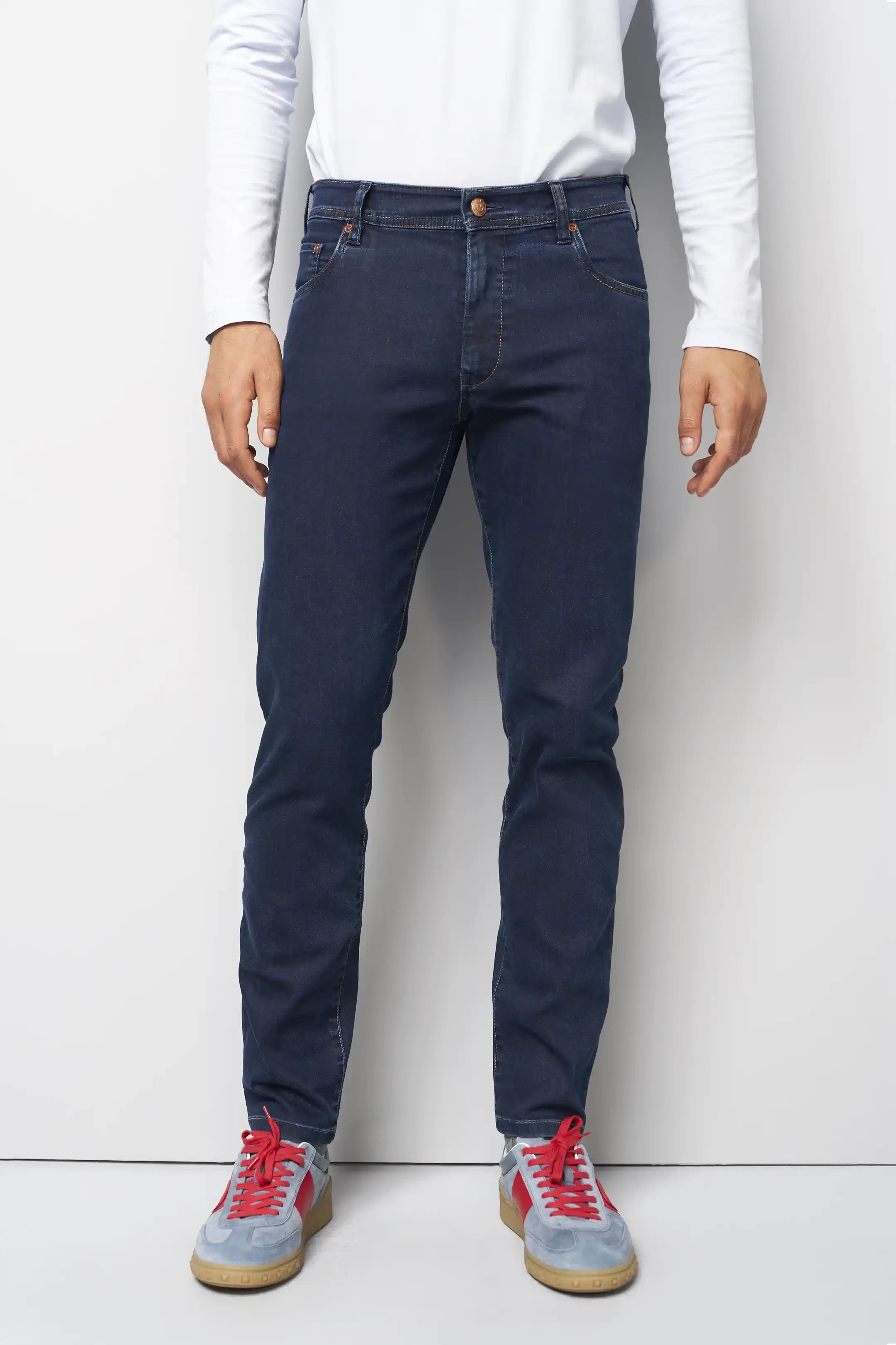 Meyer Clean Dark Denim M5 Five Loose Fit Jeans