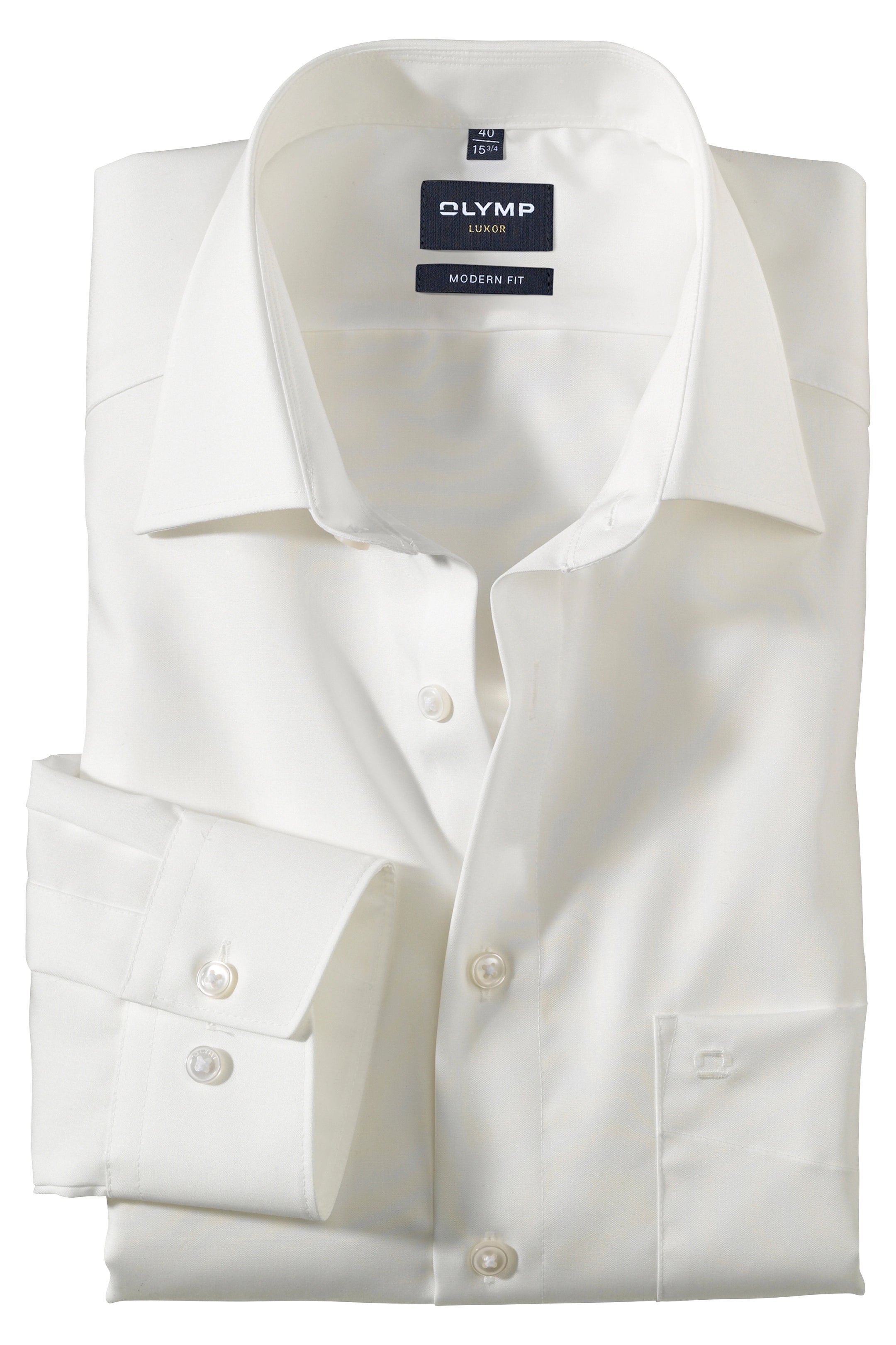 Olymp Ivory Modern Fit Long Sleeve Shirt