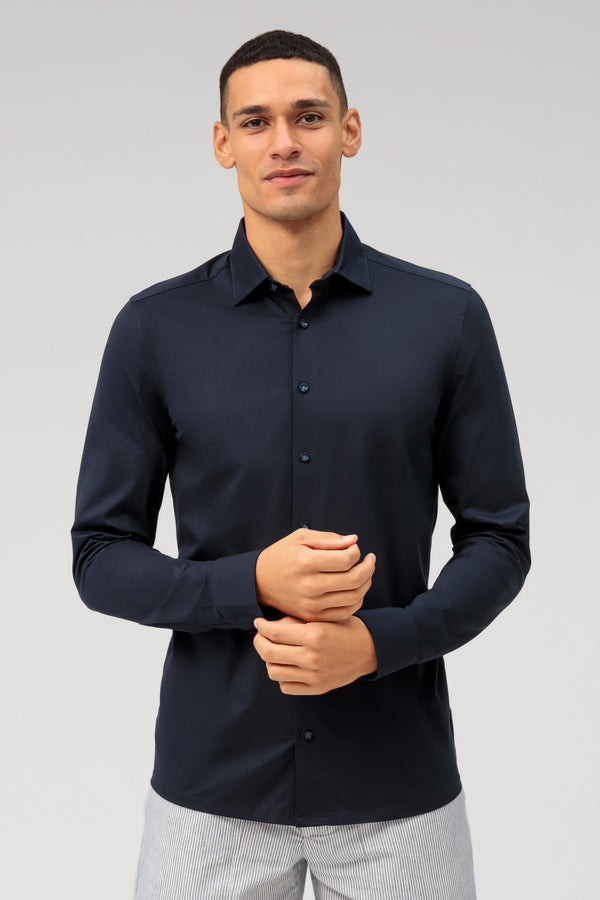 Olymp Level Five 24/Seven Body Fit Marine Shirt