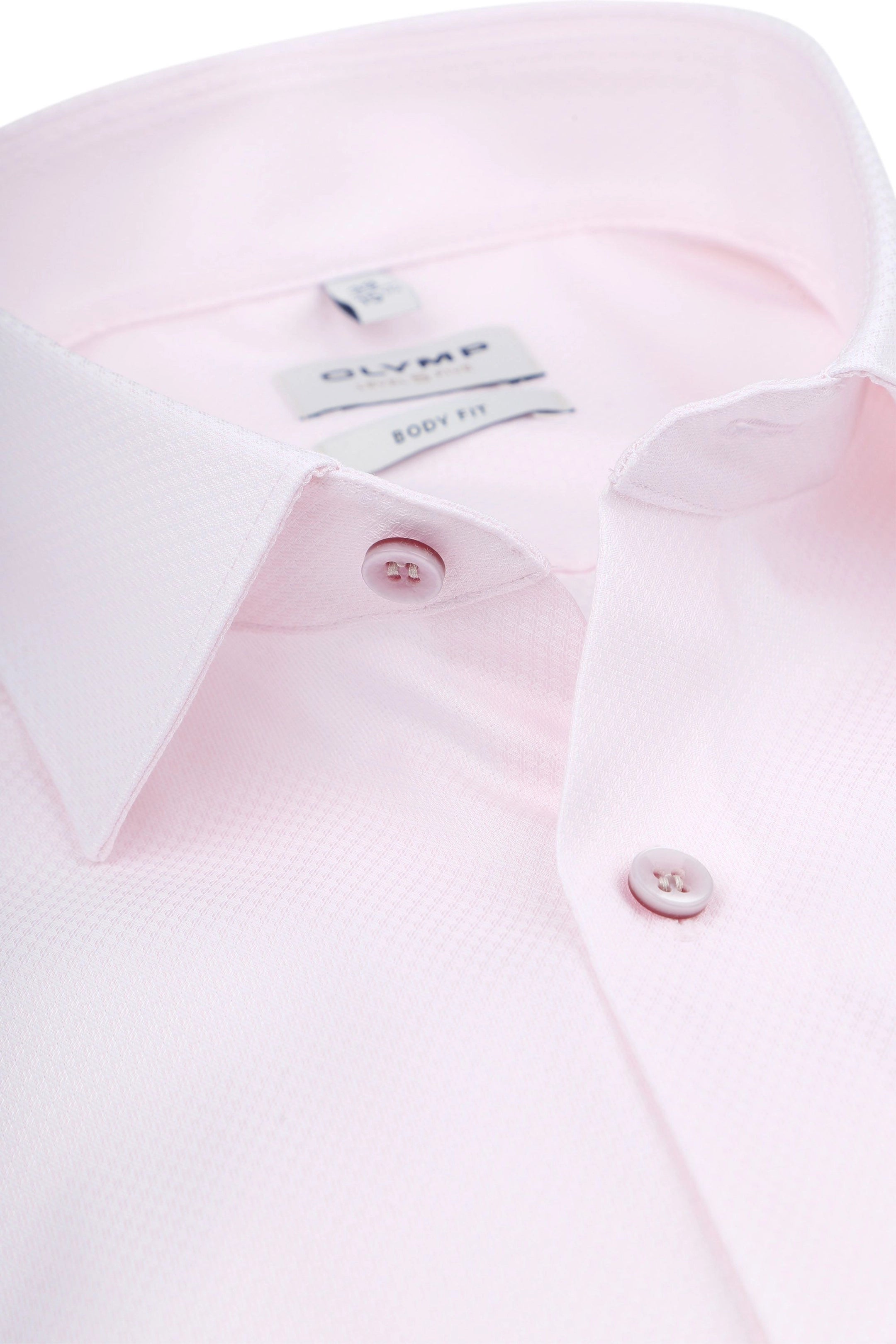 Olymp Body Fit Plain Rose Shirt