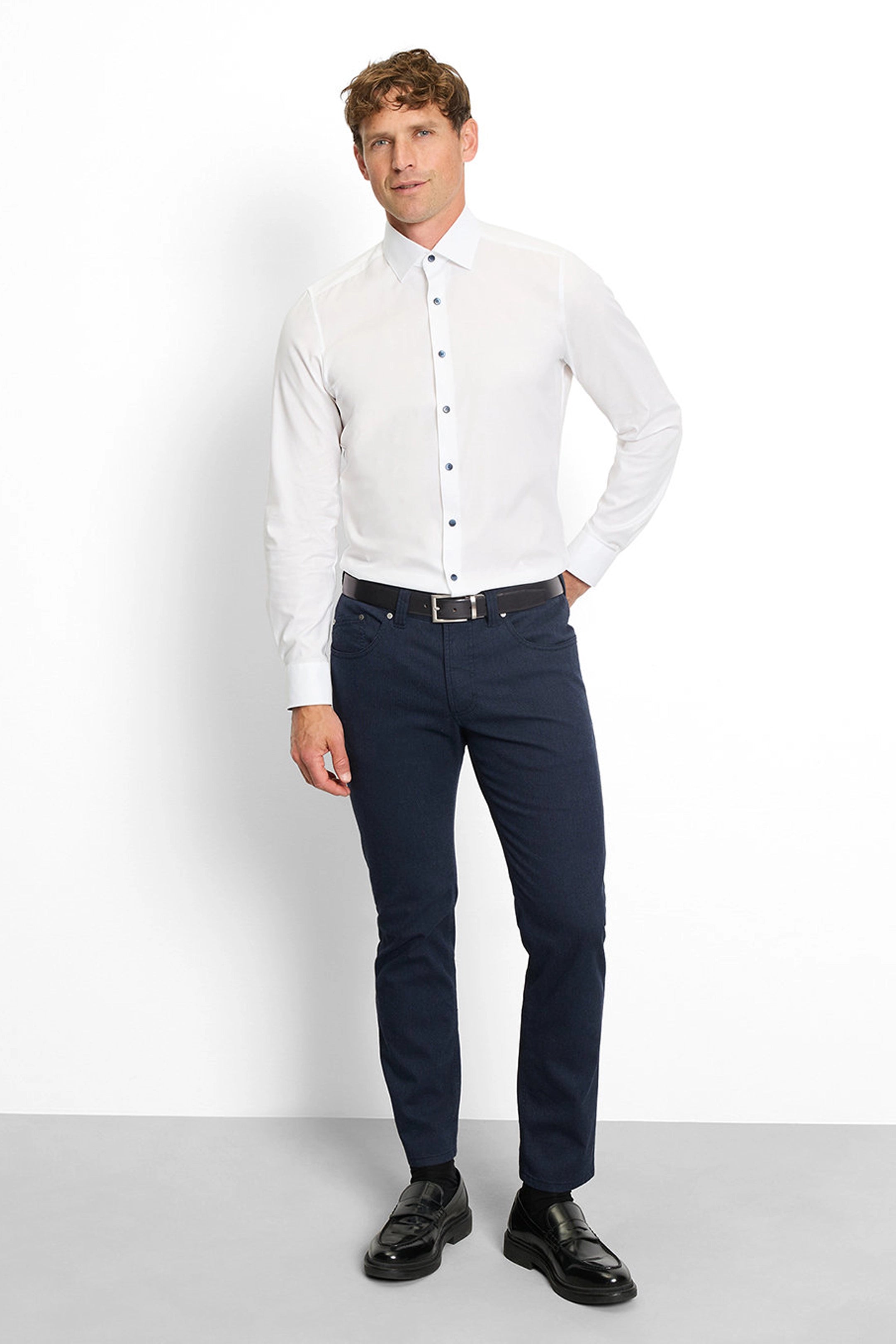 Olymp Body Fit White Shirt