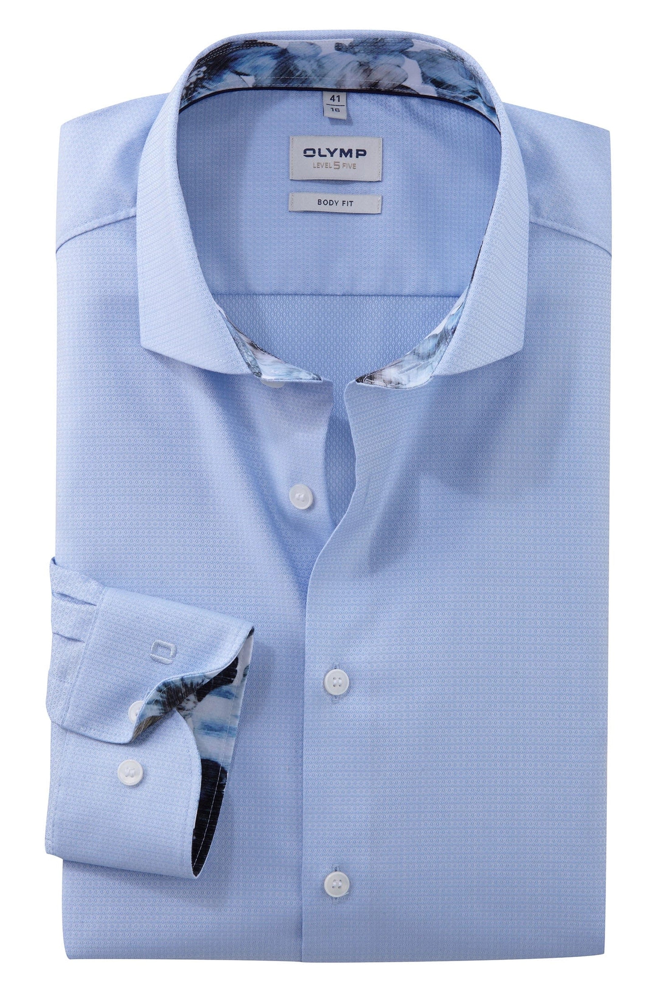 Olymp Body Fit Blue Shirt