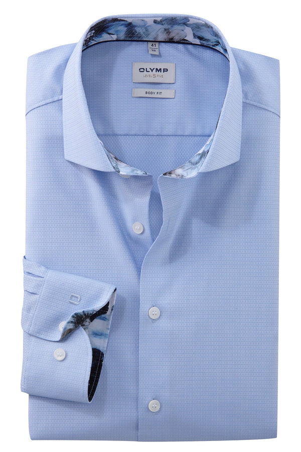 Olymp Body Fit Blue Shirt