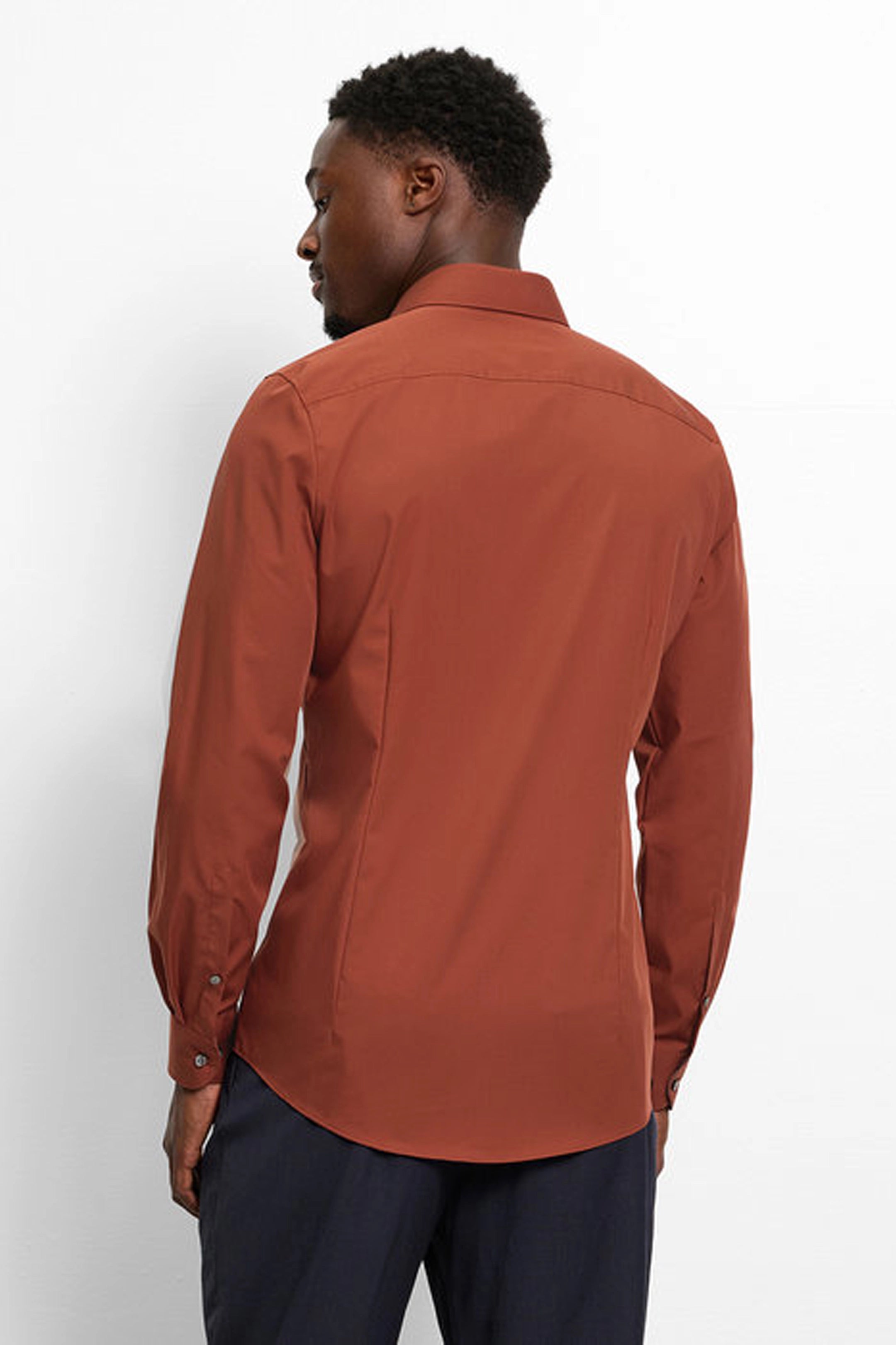 Olymp Body Fit Terracotta Shirt
