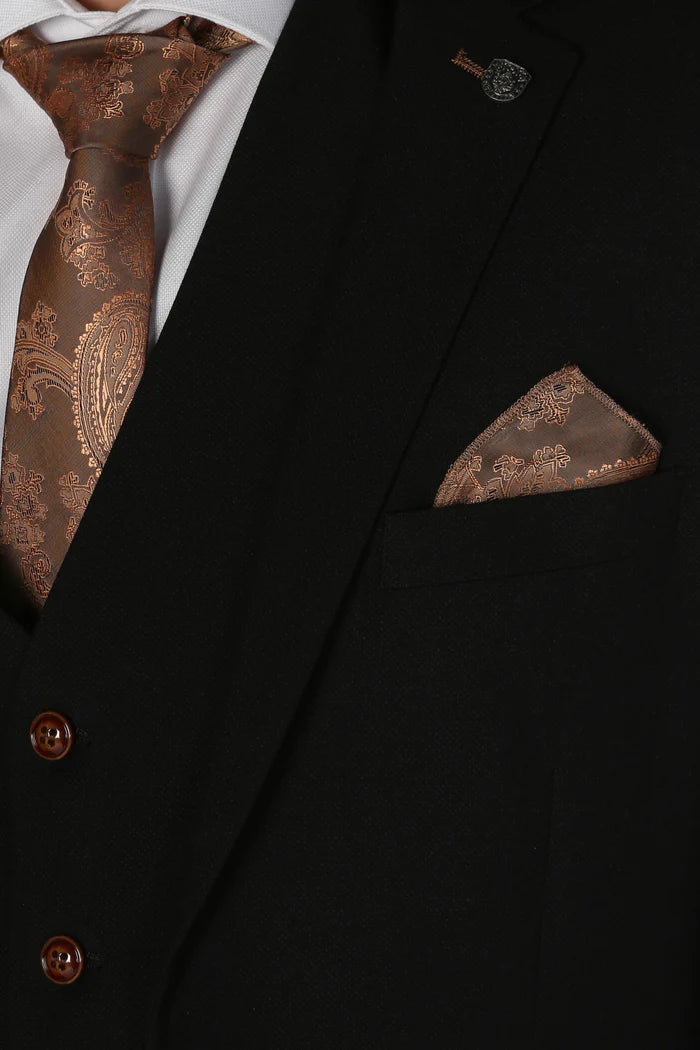 Mayfair Black Three Piece Suit