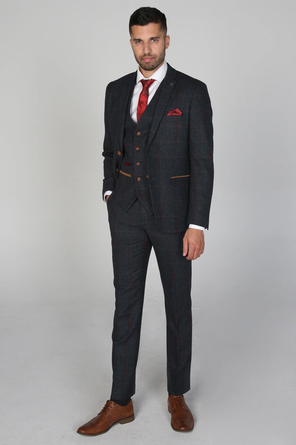 Madrid Navy Three Piece Suit