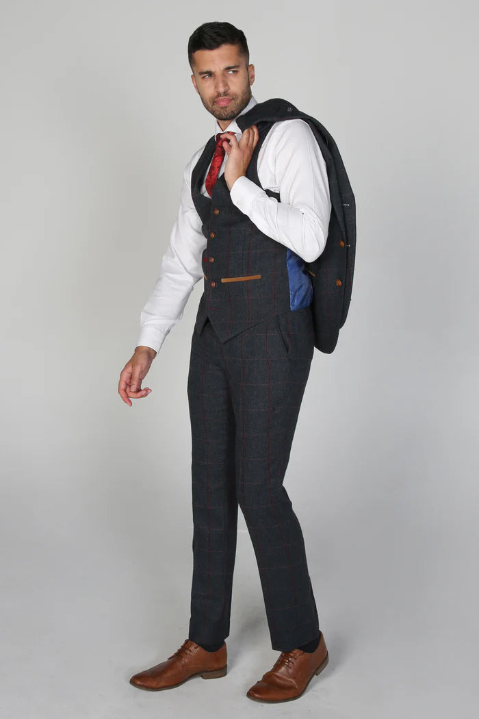 Madrid Navy Three Piece Suit
