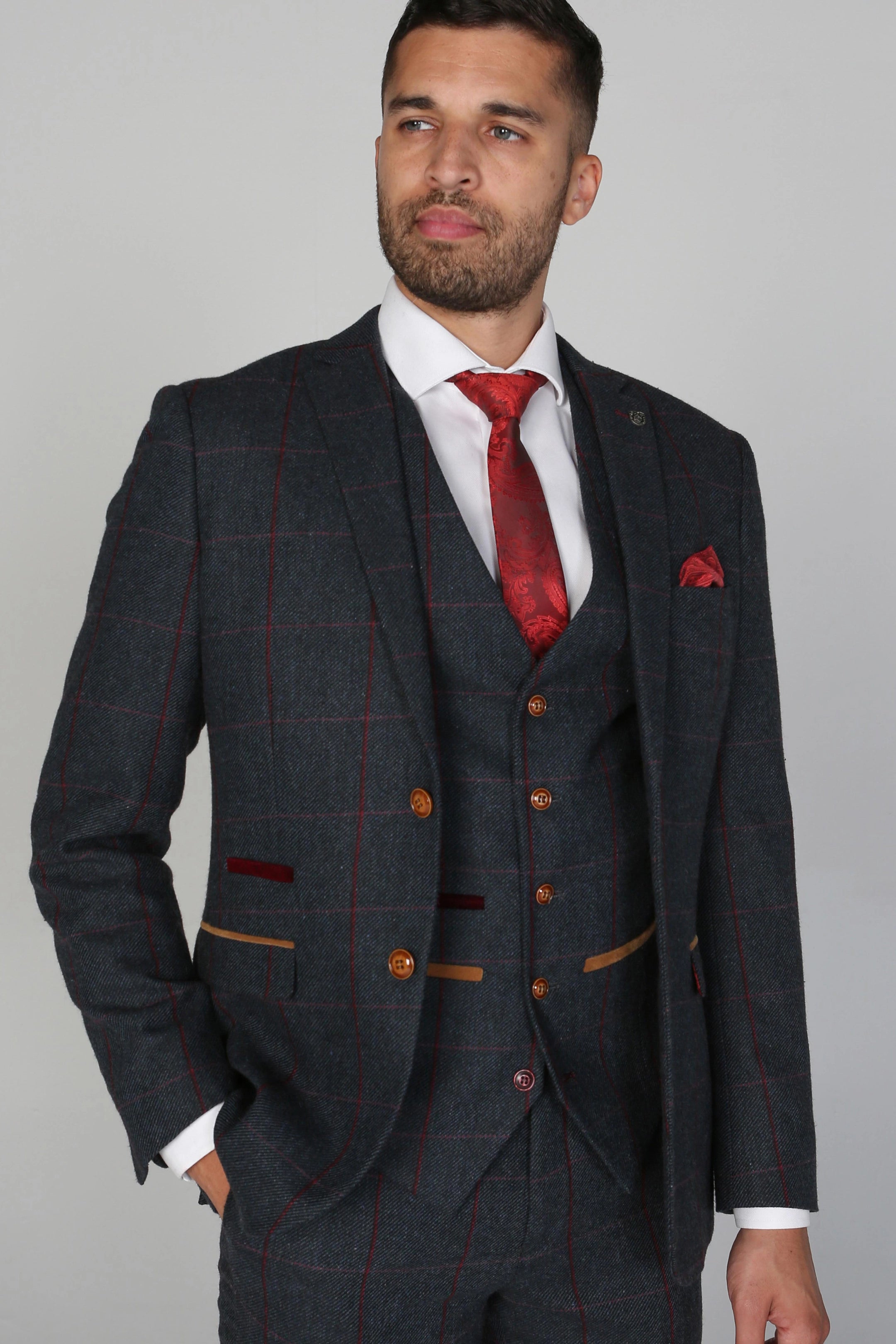 Madrid Navy Three Piece Suit