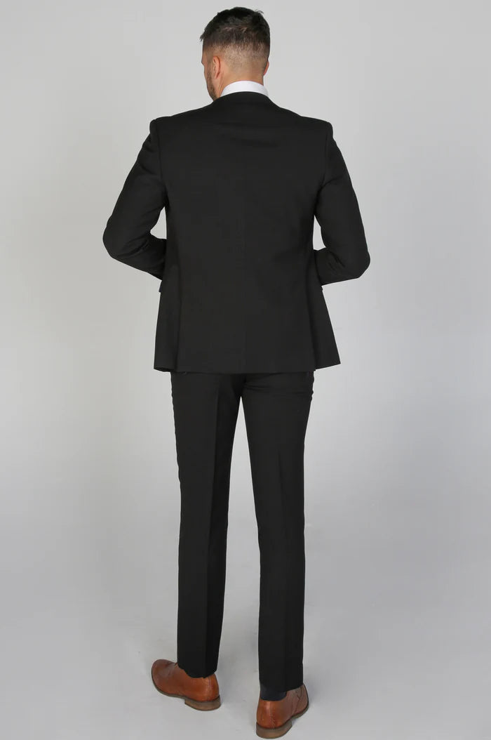 Mayfair Black Three Piece Suit
