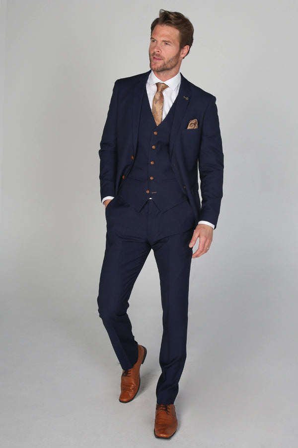 Mayfair Navy Three Piece Suit