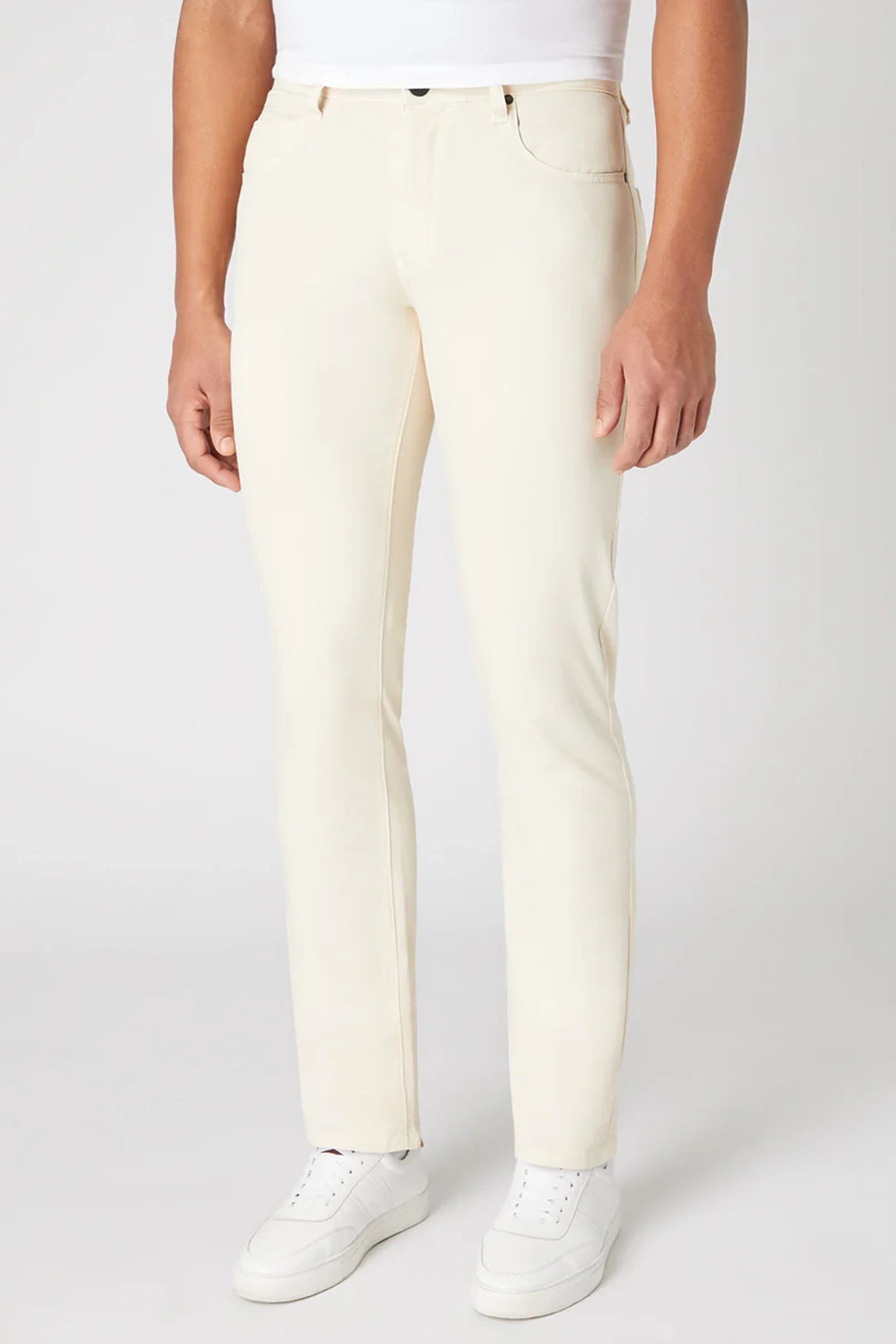 Remus Uomo Slim Leg Cotton-Stretch Stone/Ecru Jeans