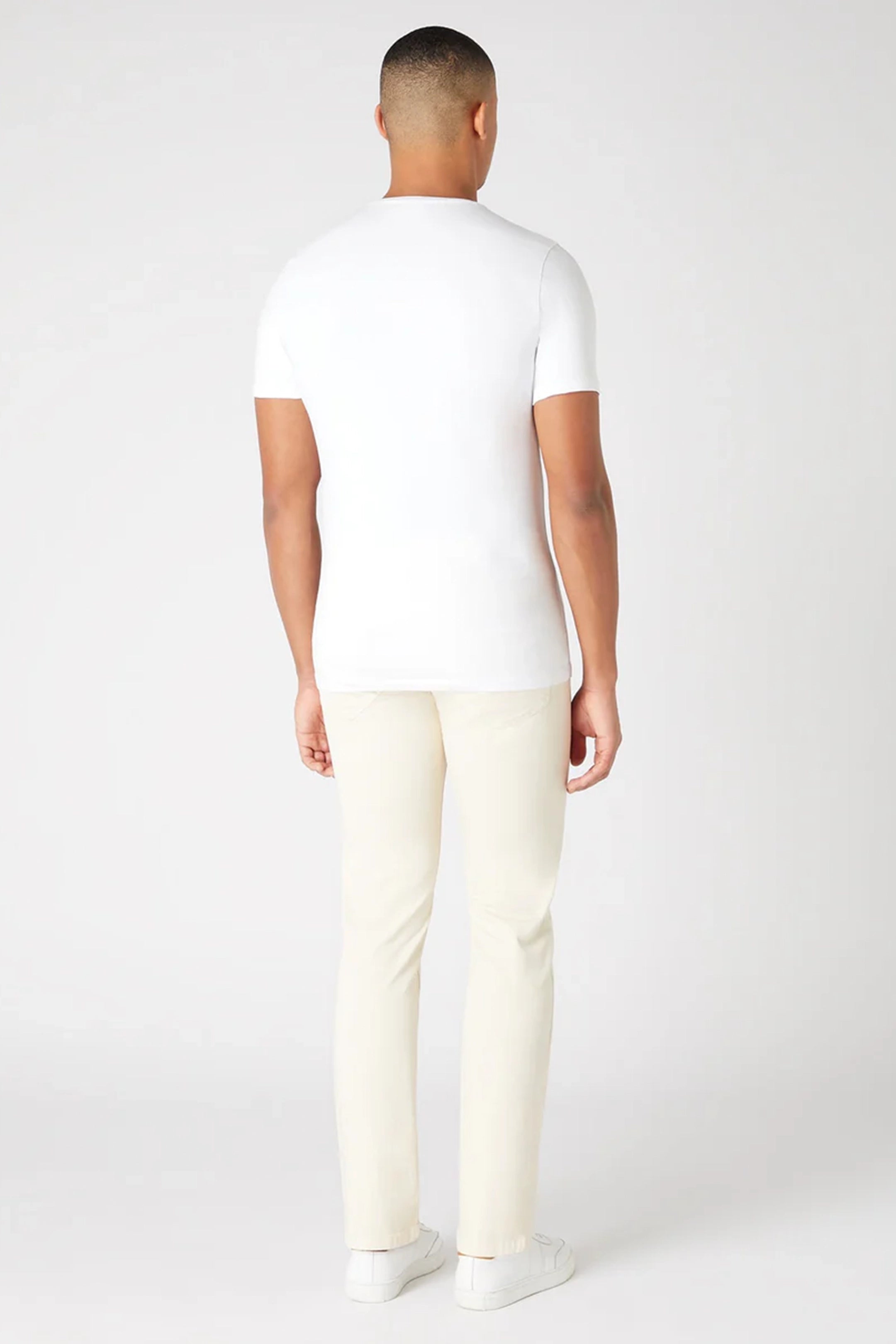 Remus Uomo Slim Leg Cotton-Stretch Stone/Ecru Jeans