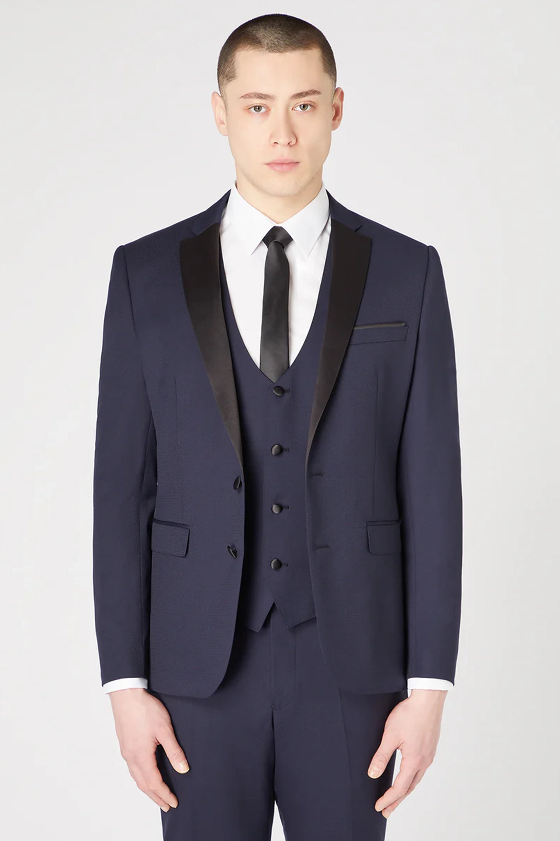 Remus Uomo Rocco Wool-Rich Navy 2-Piece Dinner Suit