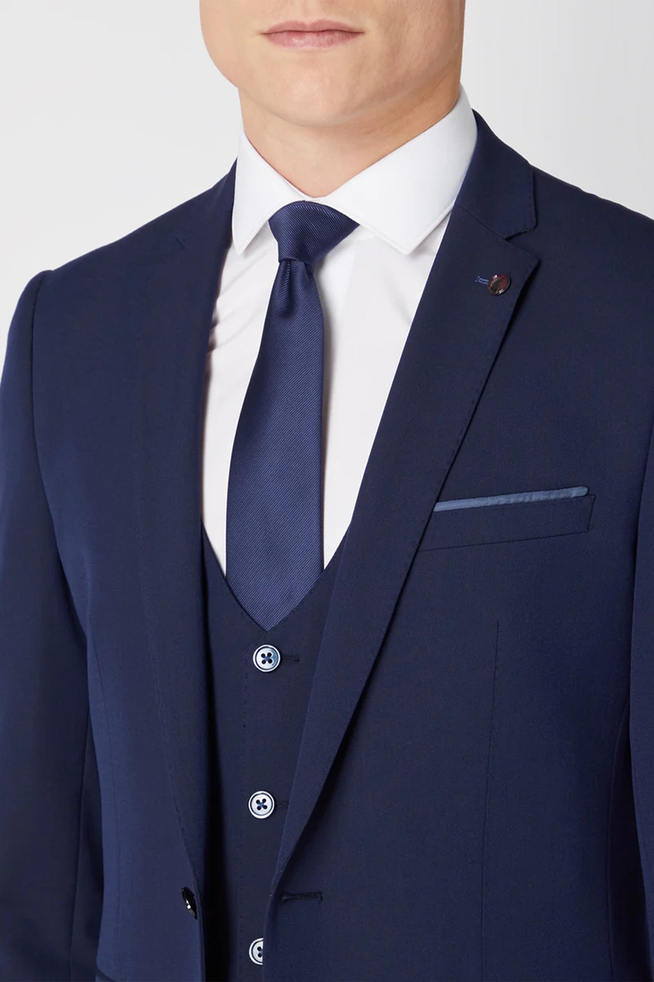 Remus Uomo Luca 11880/78 Slim Fit Stretch French Navy Suit