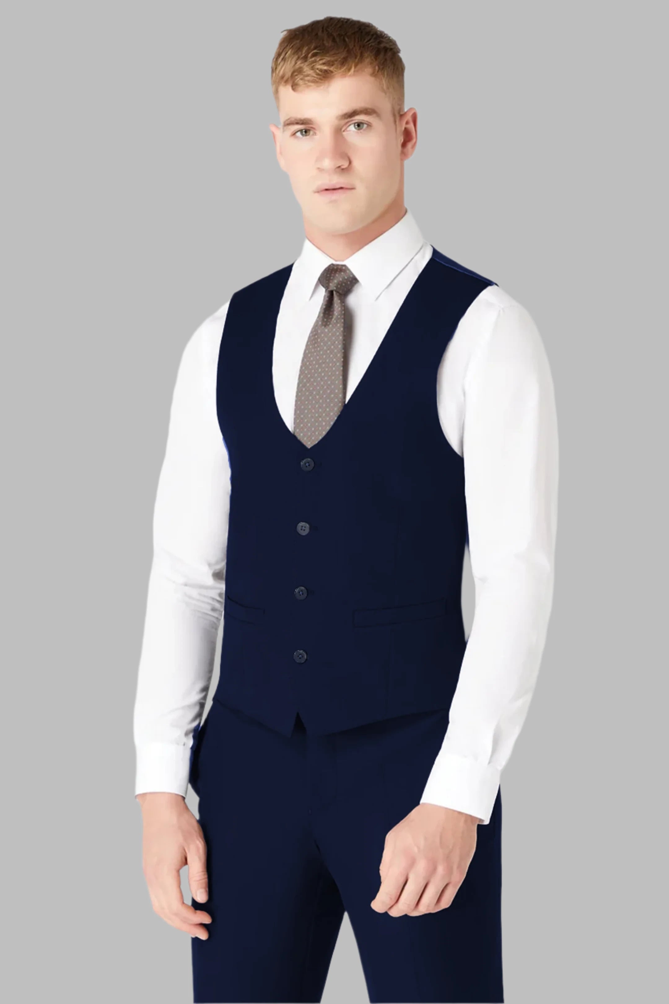 Remus Uomo Luca 11880/78 Slim Fit Stretch French Navy Suit