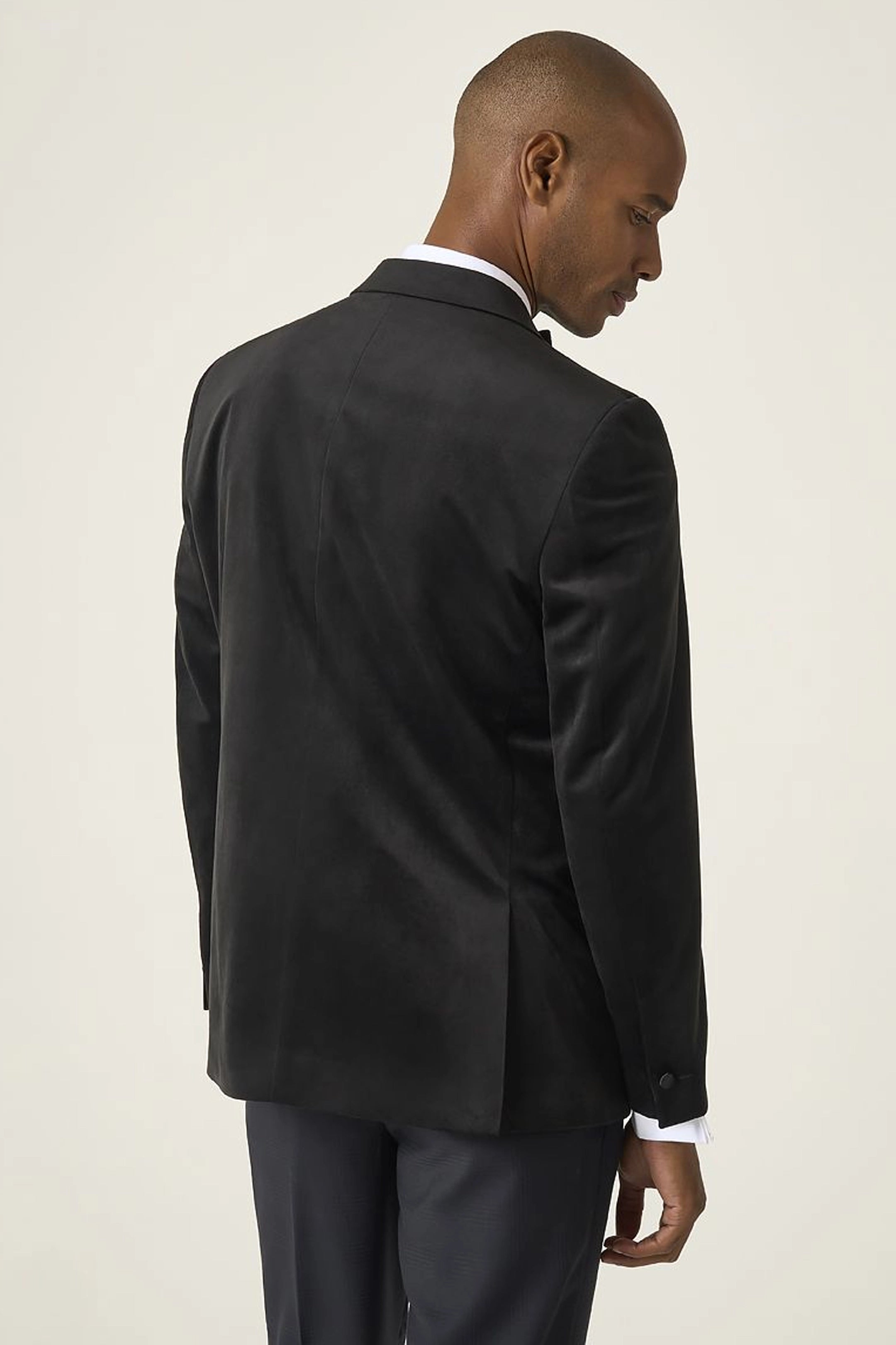 Jive Black Velvet Tailored Jacket