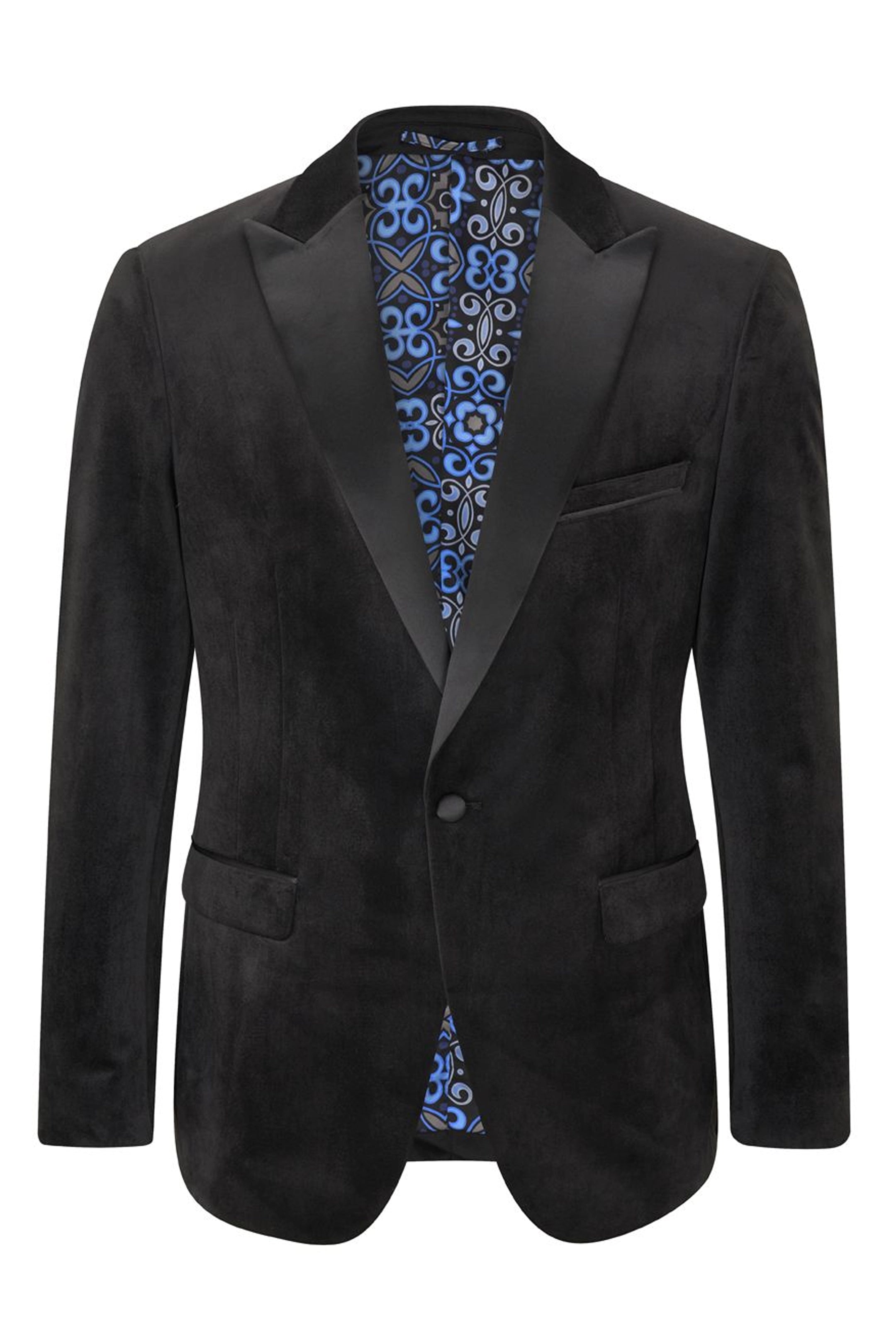 Jive Black Velvet Tailored Jacket