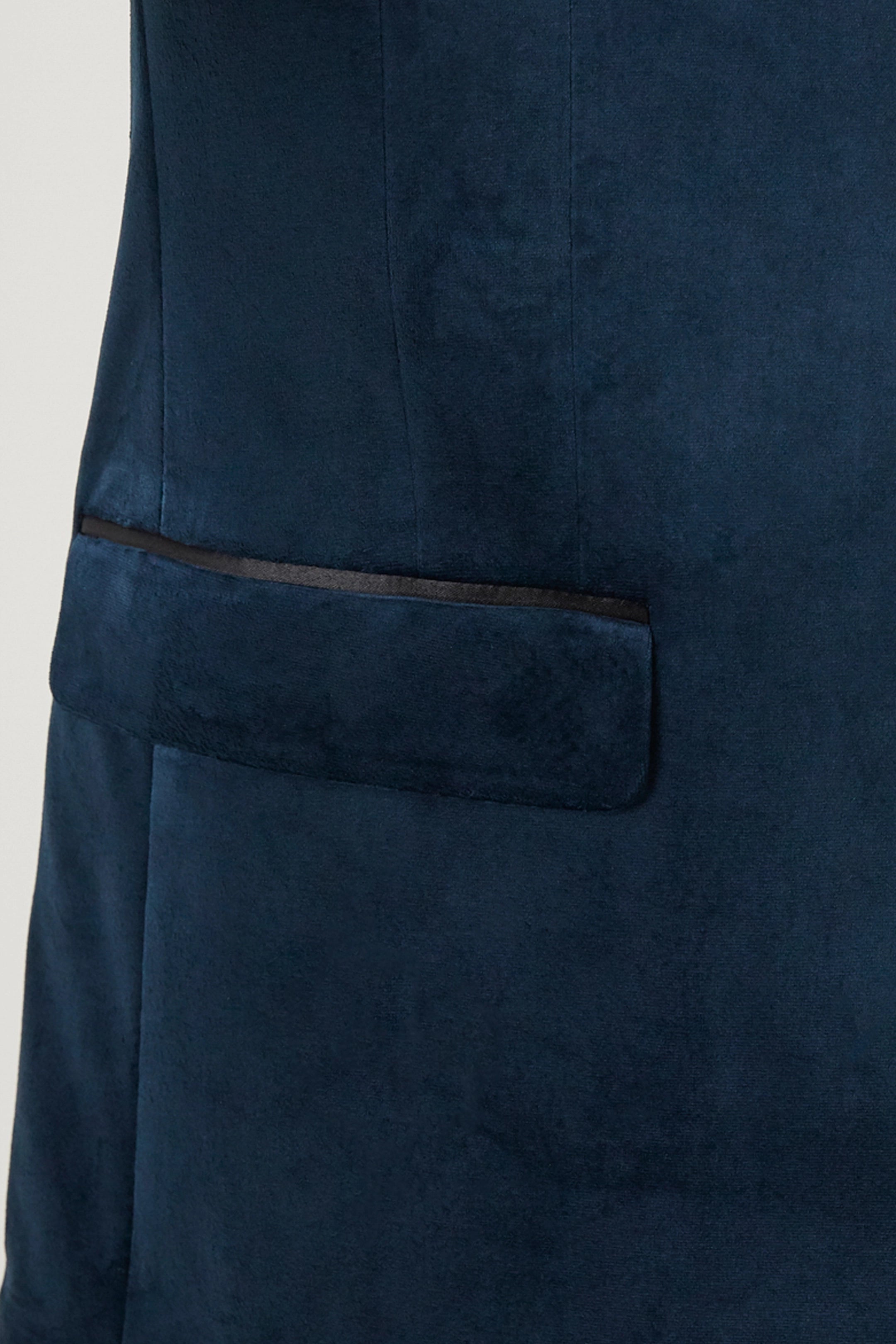 Jive Teal Velvet Tailored Jacket